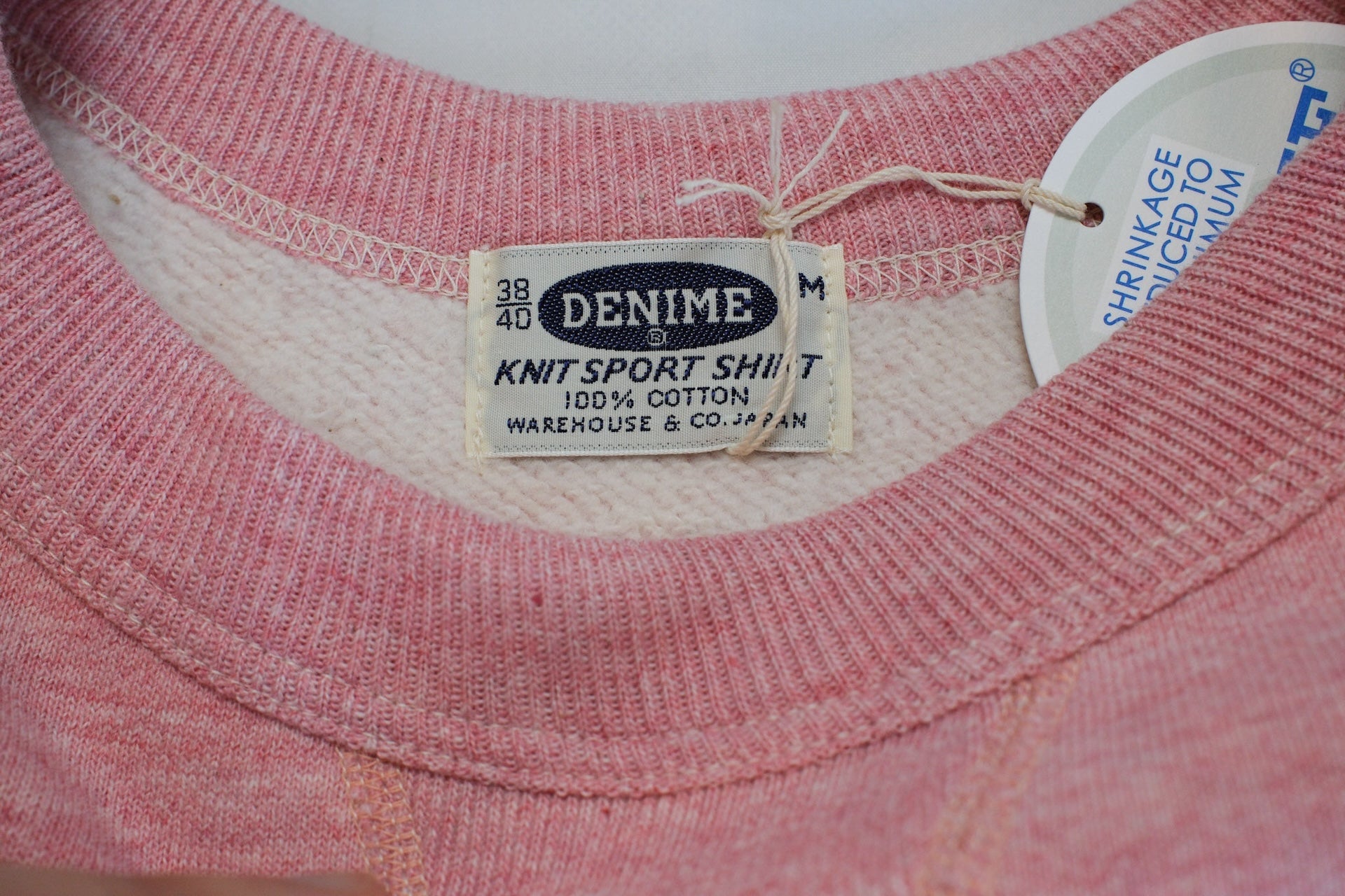 Denime X Warehouse Co. Lot.268 10oz "V-Inserted" Loopwheeled Sweatshirt (Heather Red)