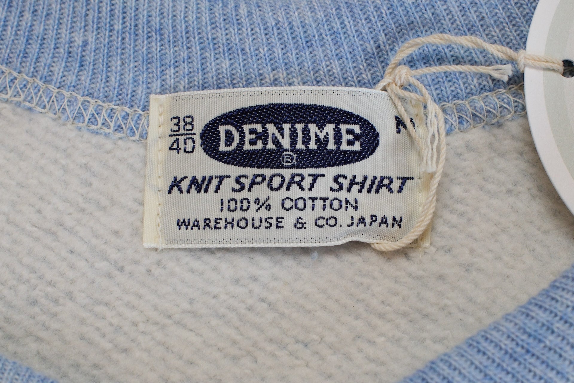Denime X Warehouse Co. Lot.268 10oz "V-Inserted" Loopwheeled Sweatshirt (Heather Navy)