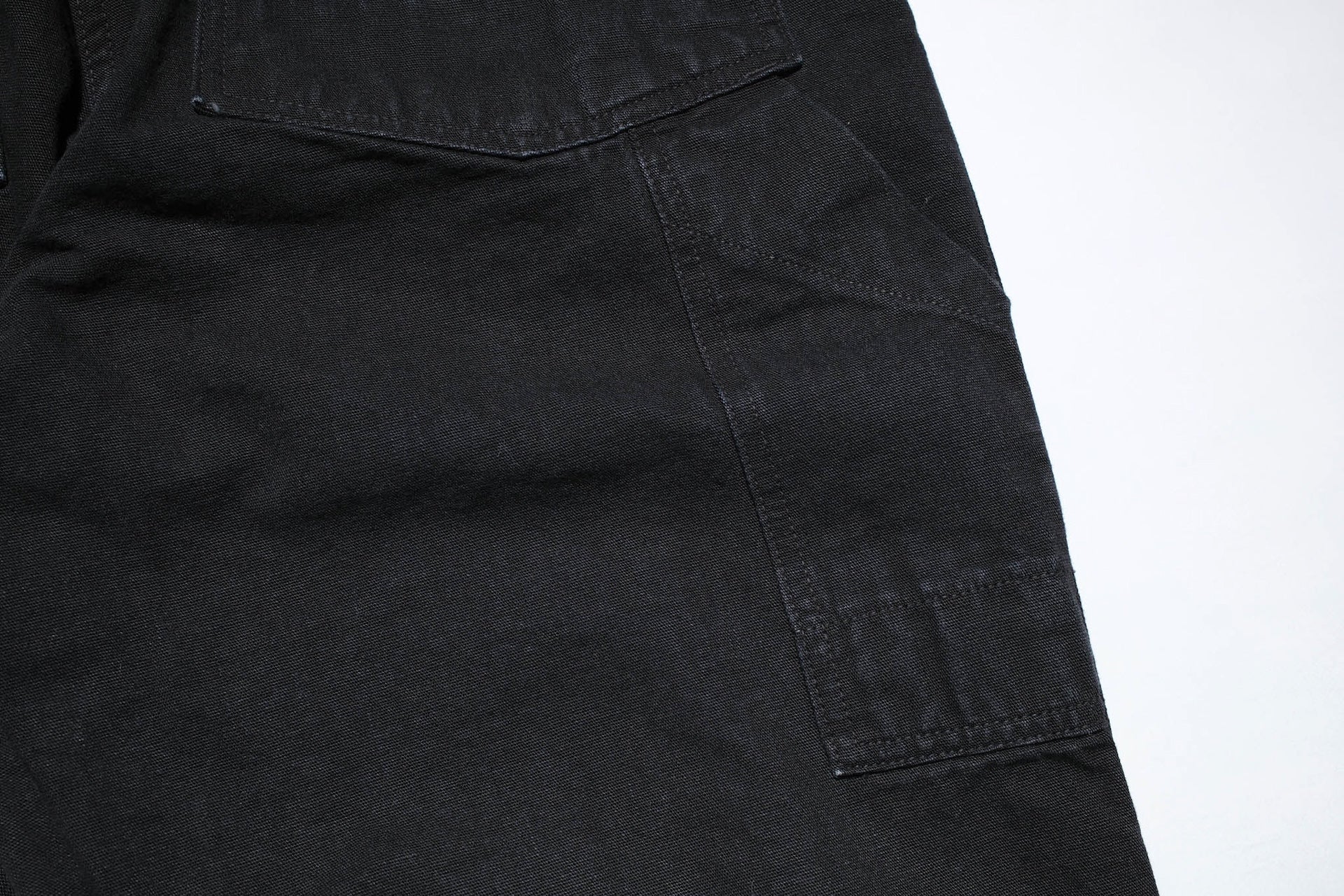 Freewheelers 11oz Duck Canvas "Chopper Builder" Work Trousers (Rude Black)