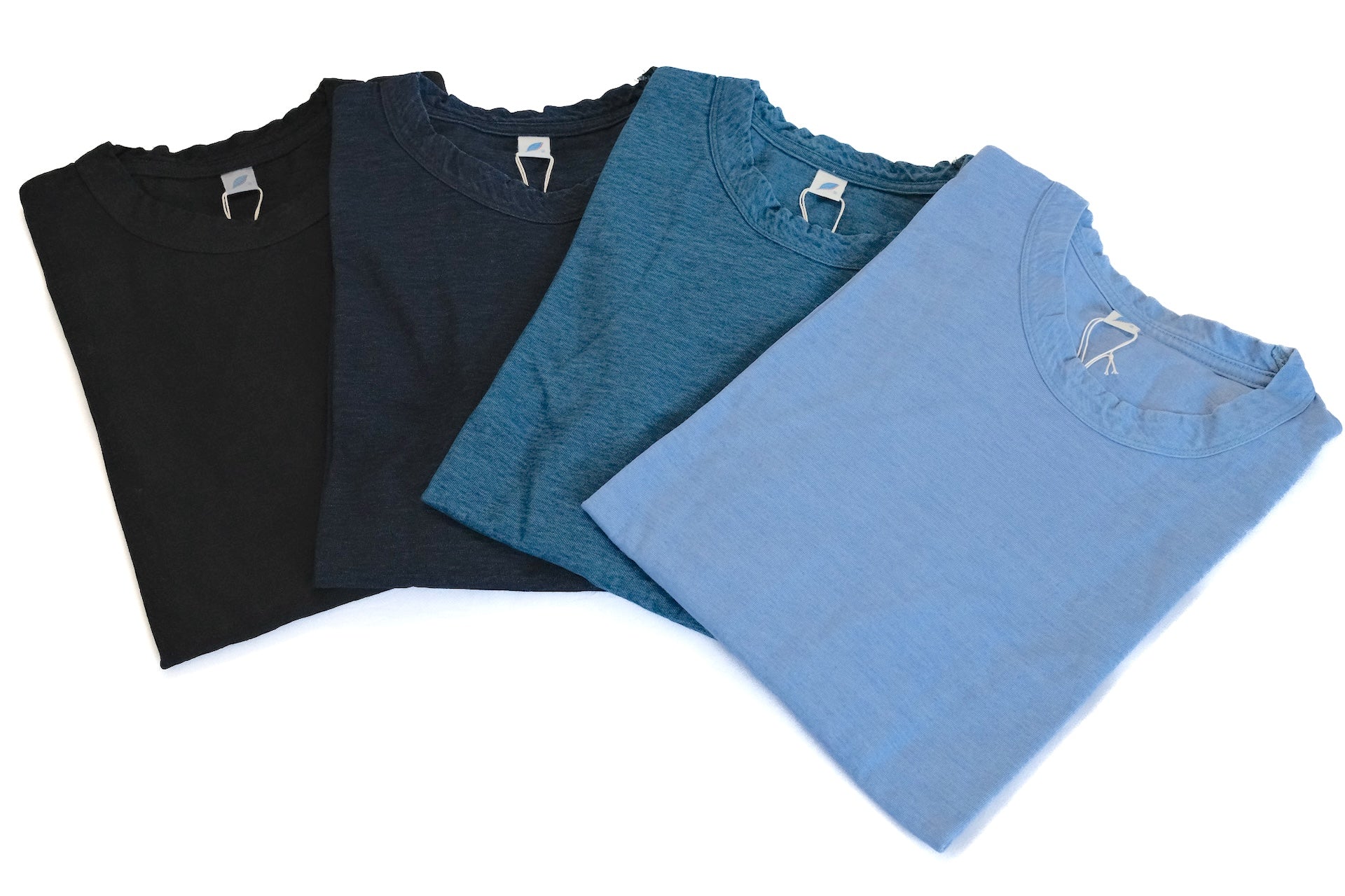 Pure Blue Japan 6.5oz "Signature" Indigo Dyed L/S Tee (Icy Indigo)