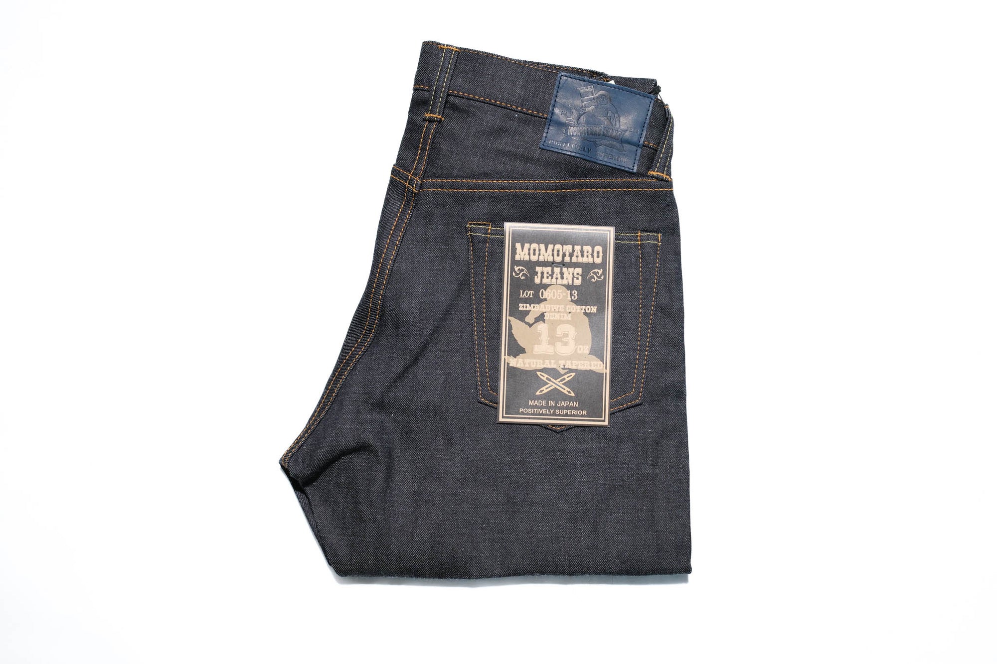 MOMOTARO JEANS 13oz 0605-13 Denim (Straight Tapered Fit)