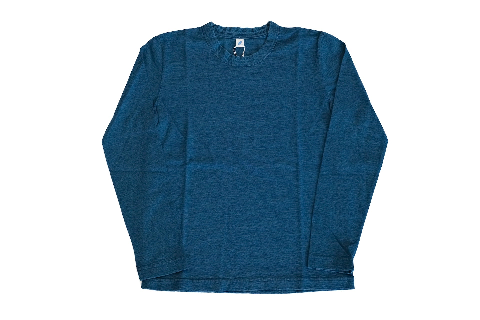 Pure Blue Japan 6.5oz "Signature" Indigo Dyed L/S Tee (Greencast Indigo)