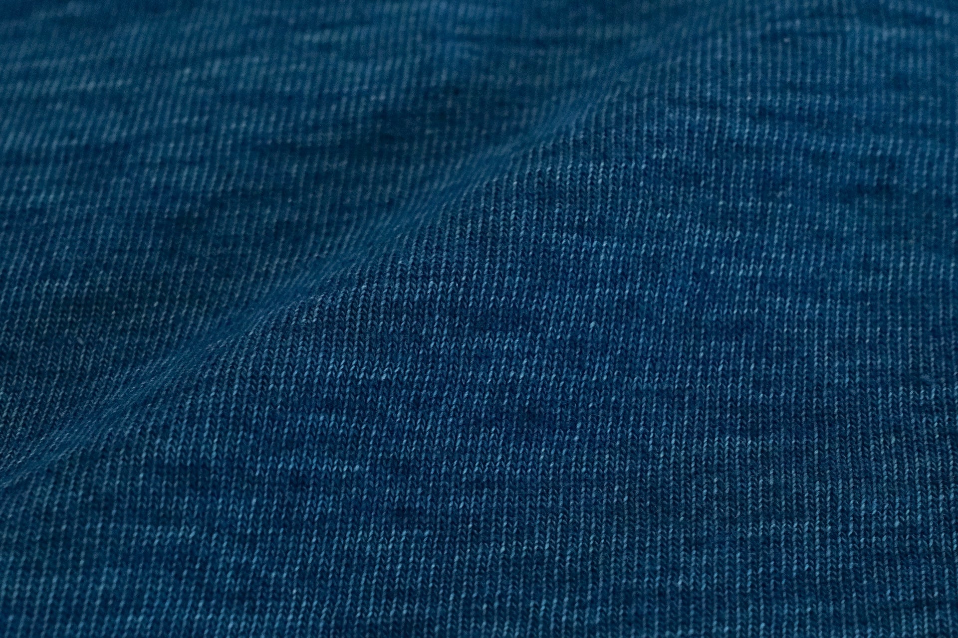 Pure Blue Japan 6.5oz "Signature" Indigo Dyed L/S Tee (Greencast Indigo)