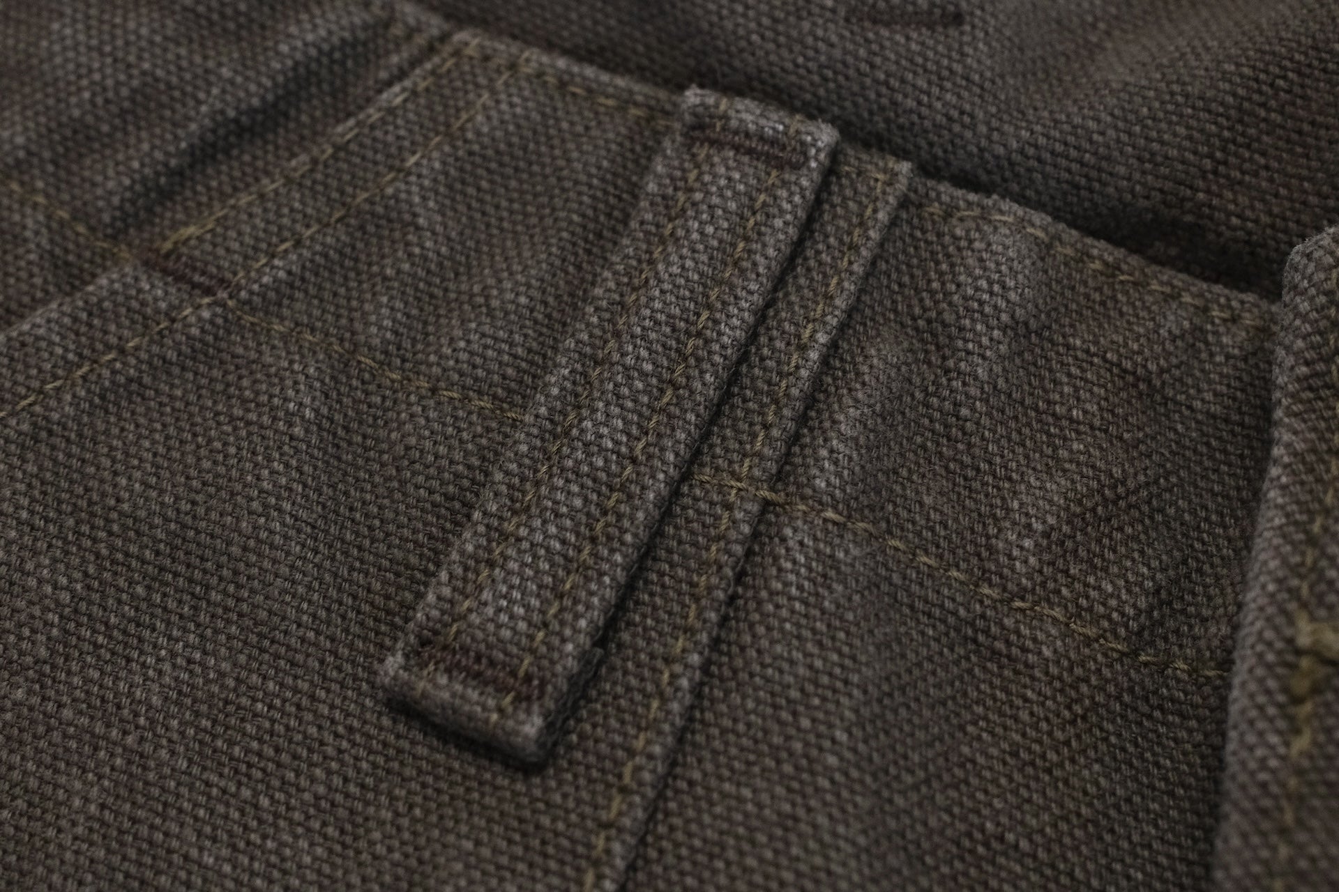 Freewheelers "Bear Tooth" Heavyweight Duck Canvas Trousers (Olive)