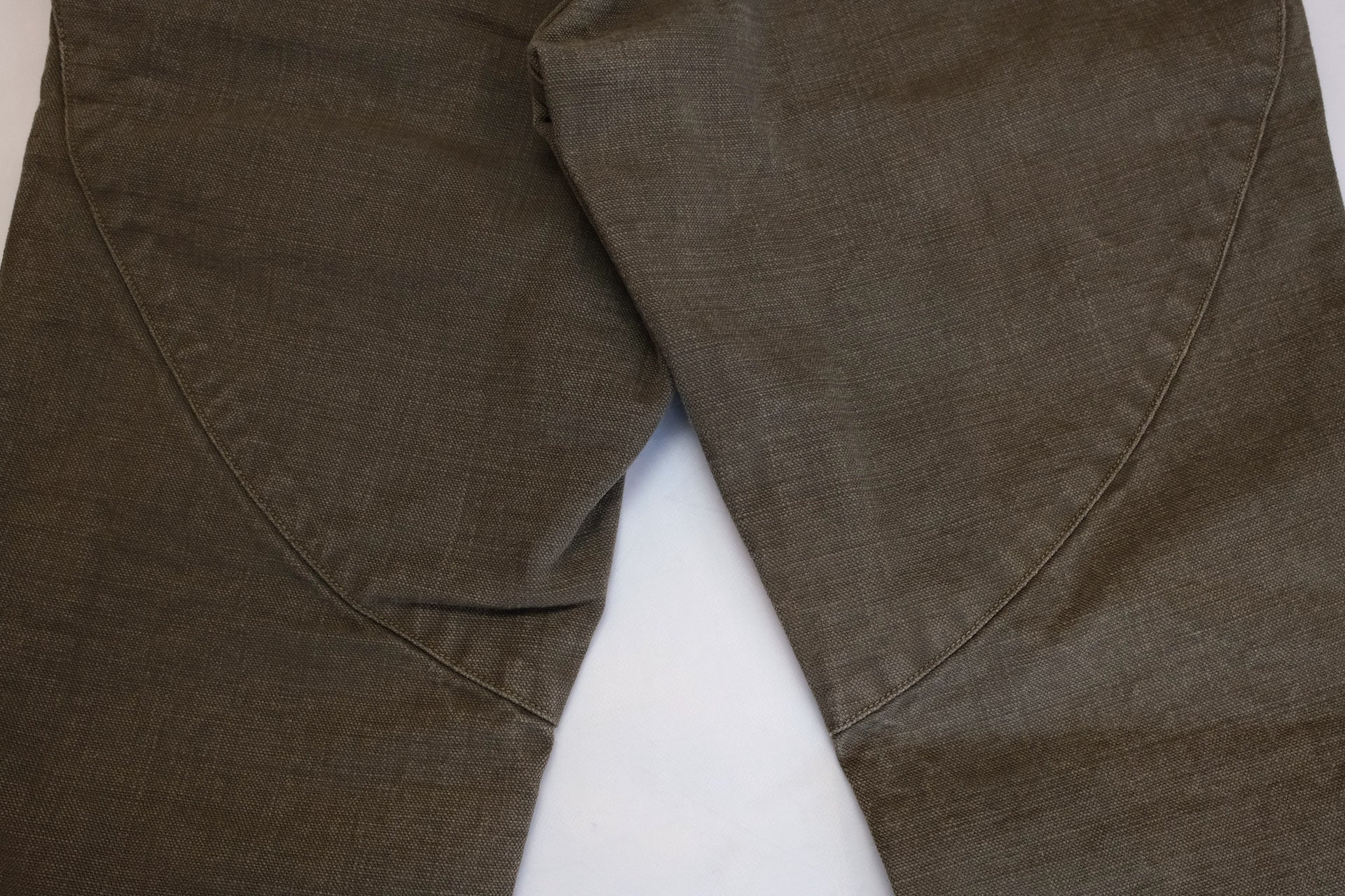 Freewheelers "Bear Tooth" Heavyweight Duck Canvas Trousers (Olive)