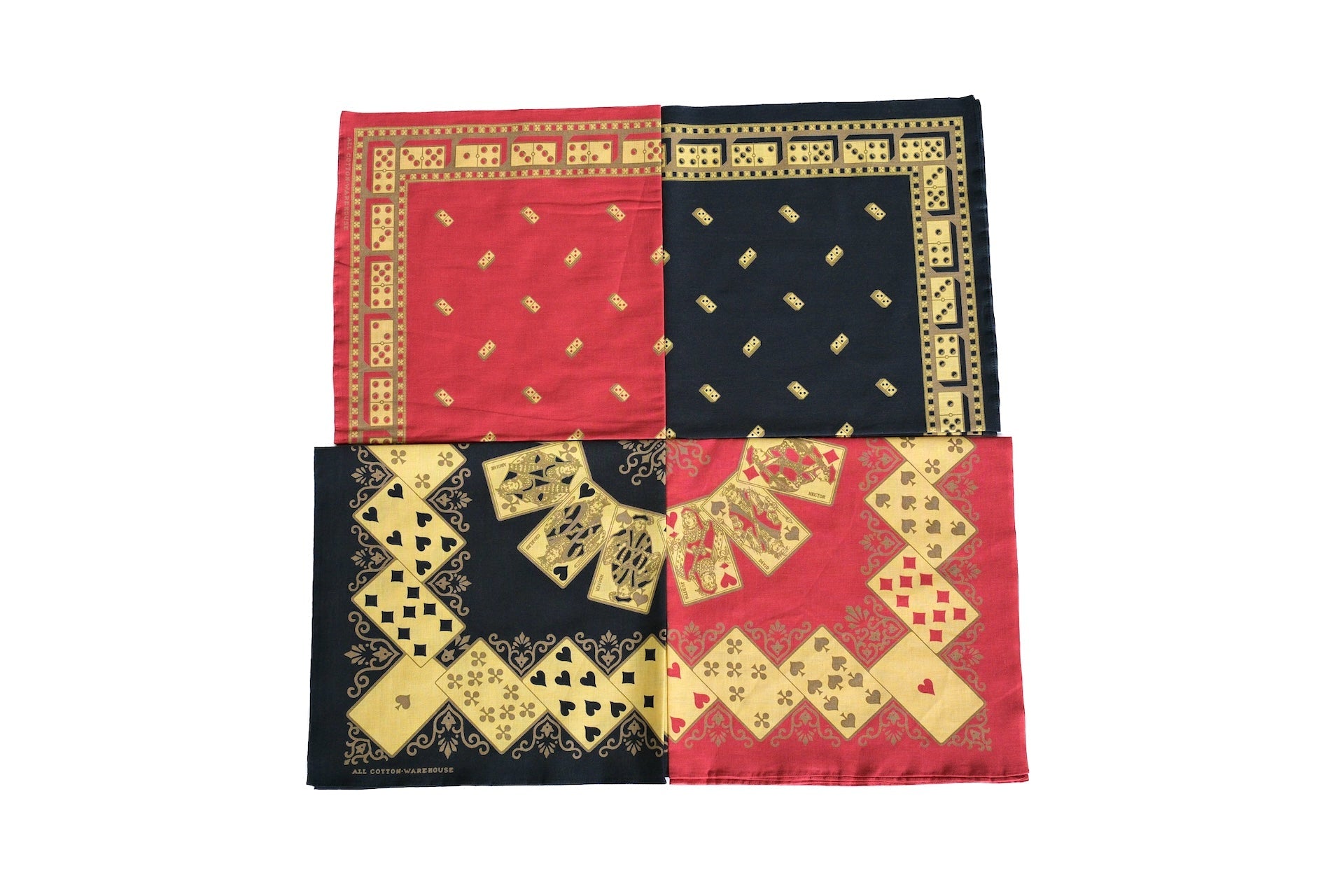 Warehouse "Domino" Selvage Bandana (Red)