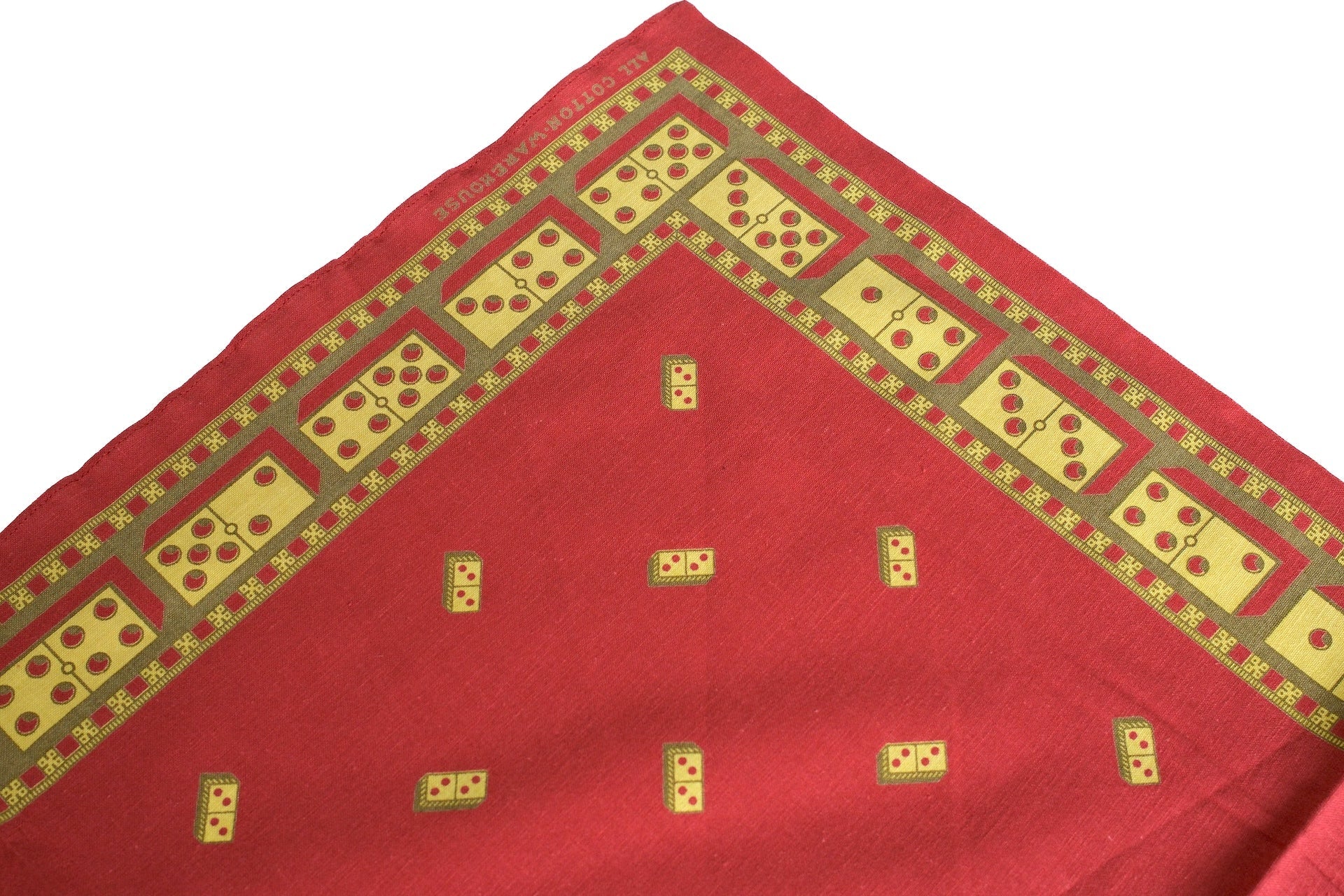 Warehouse "Domino" Selvage Bandana (Red)