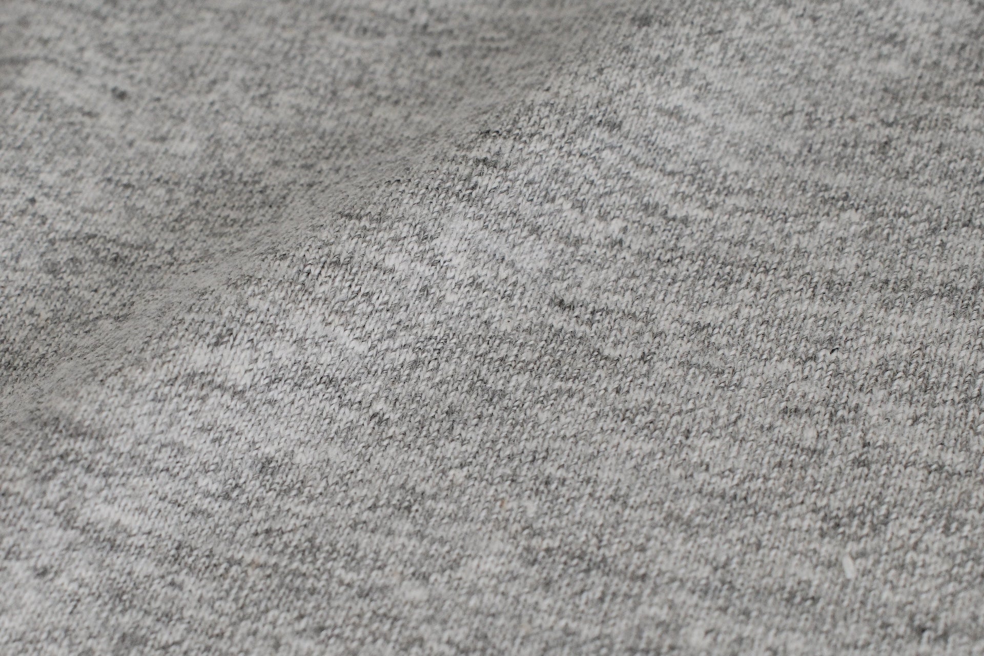 Warehouse 5.5oz "Bamboo Textured" L/S High Neck Tee (Heather Grey)