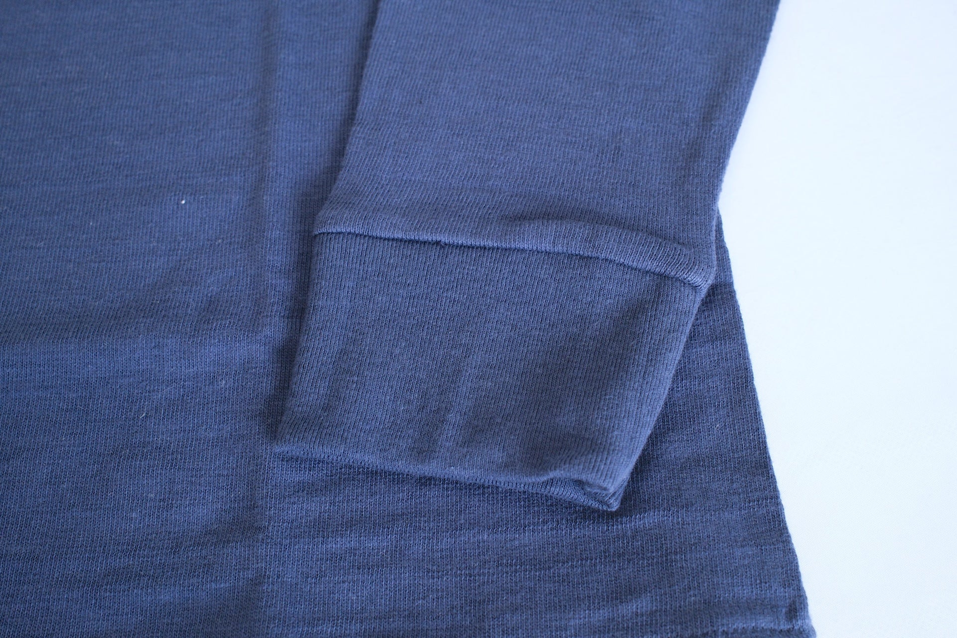 Warehouse 5.5oz "Bamboo Textured" L/S High Neck Tee (Navy)