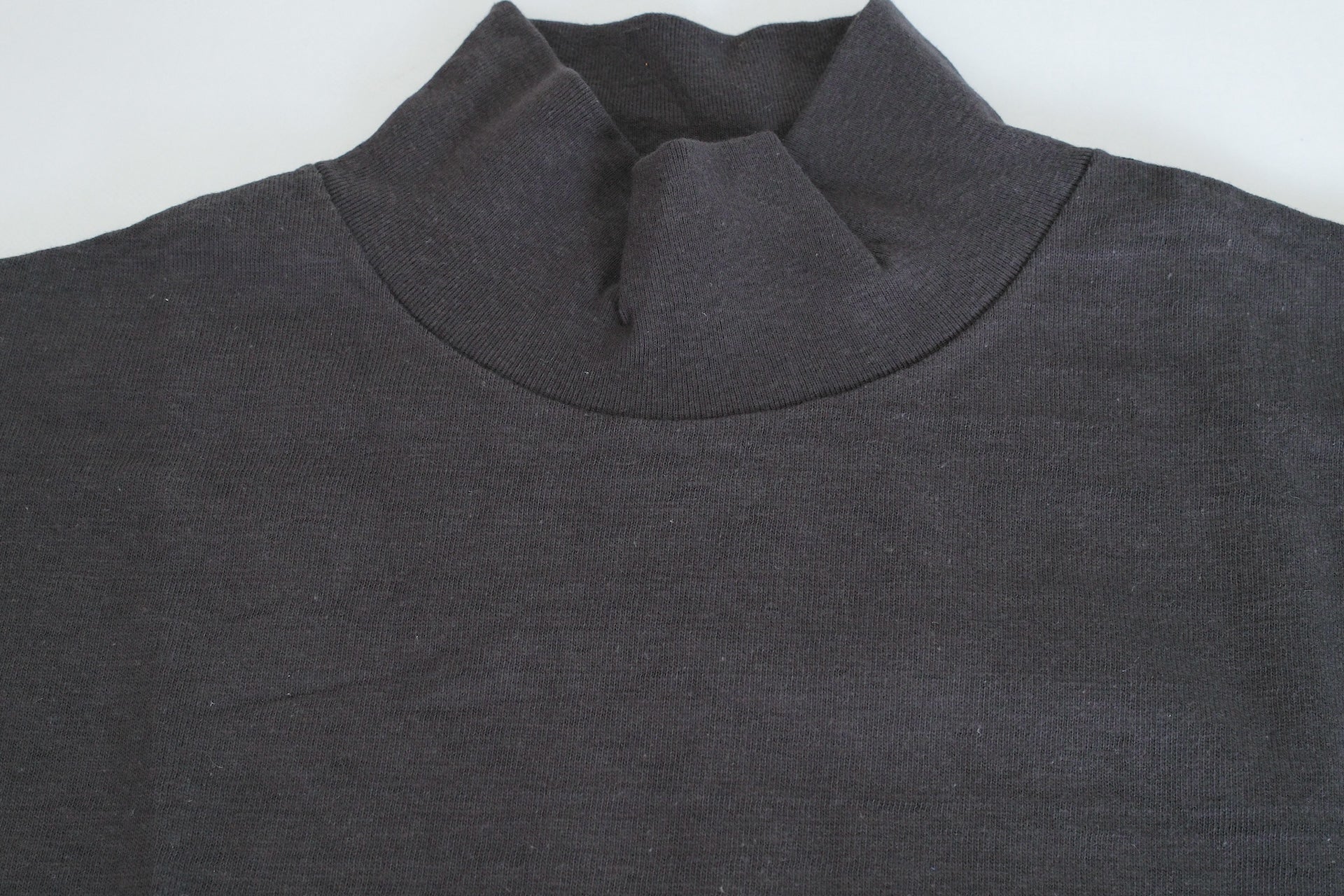 Warehouse 5.5oz "Bamboo Textured" L/S High Neck Tee (Black)