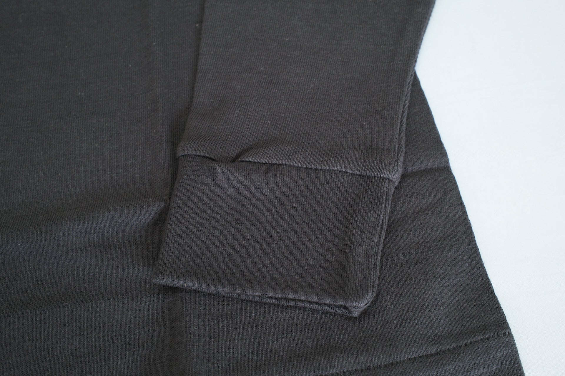 Warehouse 5.5oz "Bamboo Textured" L/S High Neck Tee (Black)