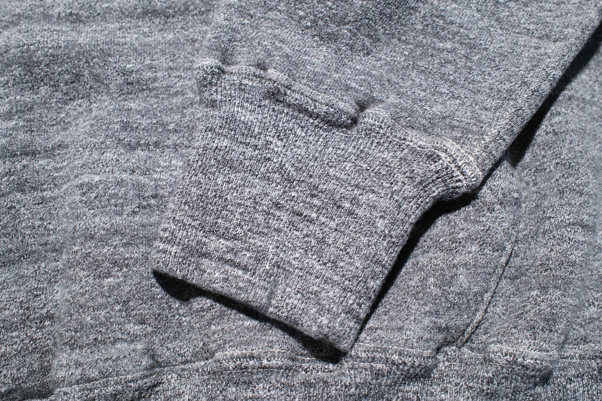 Dubble Works 11oz "Tsuri-ami" Loopwheeled Pull Over (Heather Charcoal)
