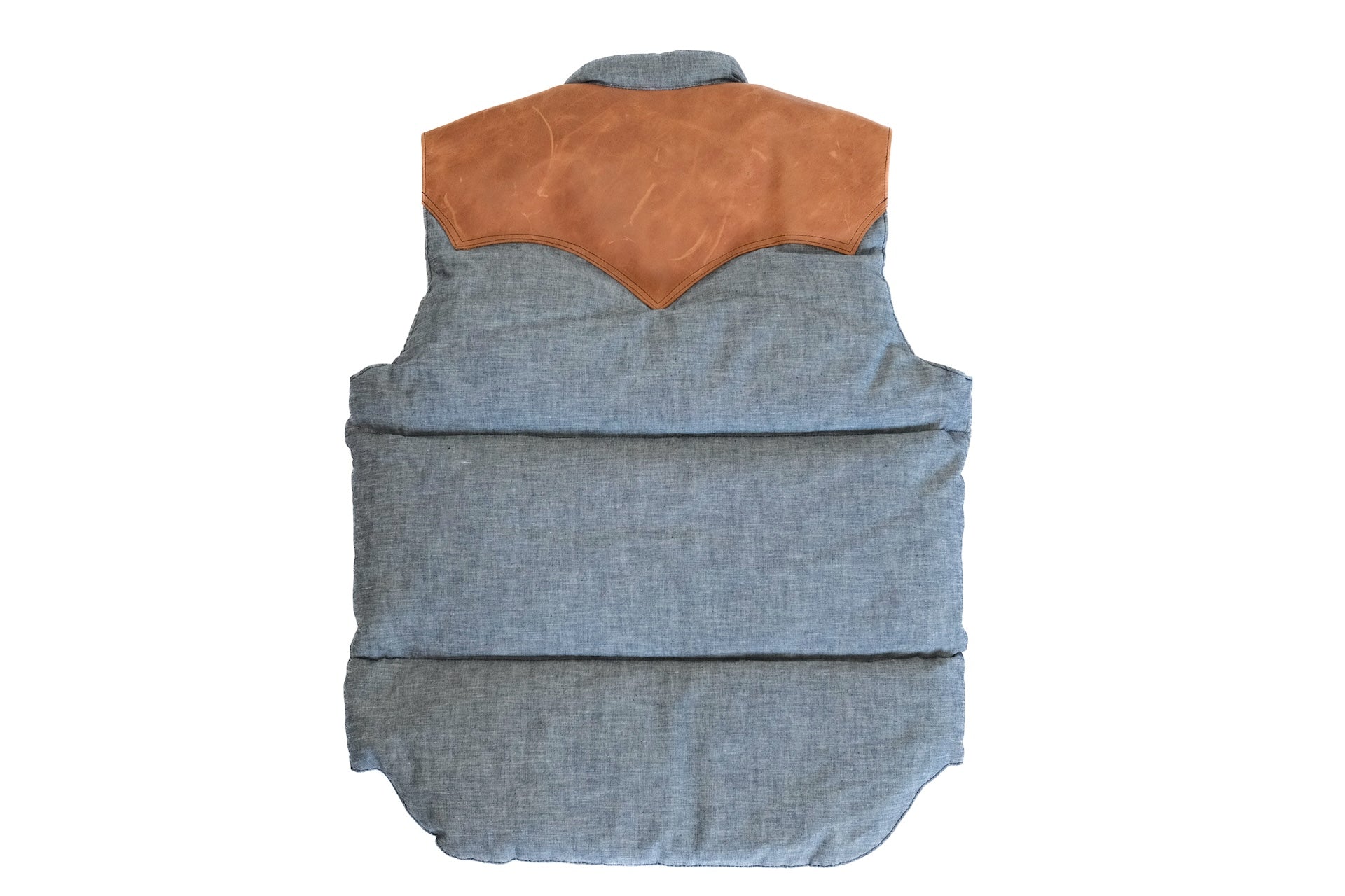 Warehouse X Rocky Mountain Indigo Chambray Down Vest