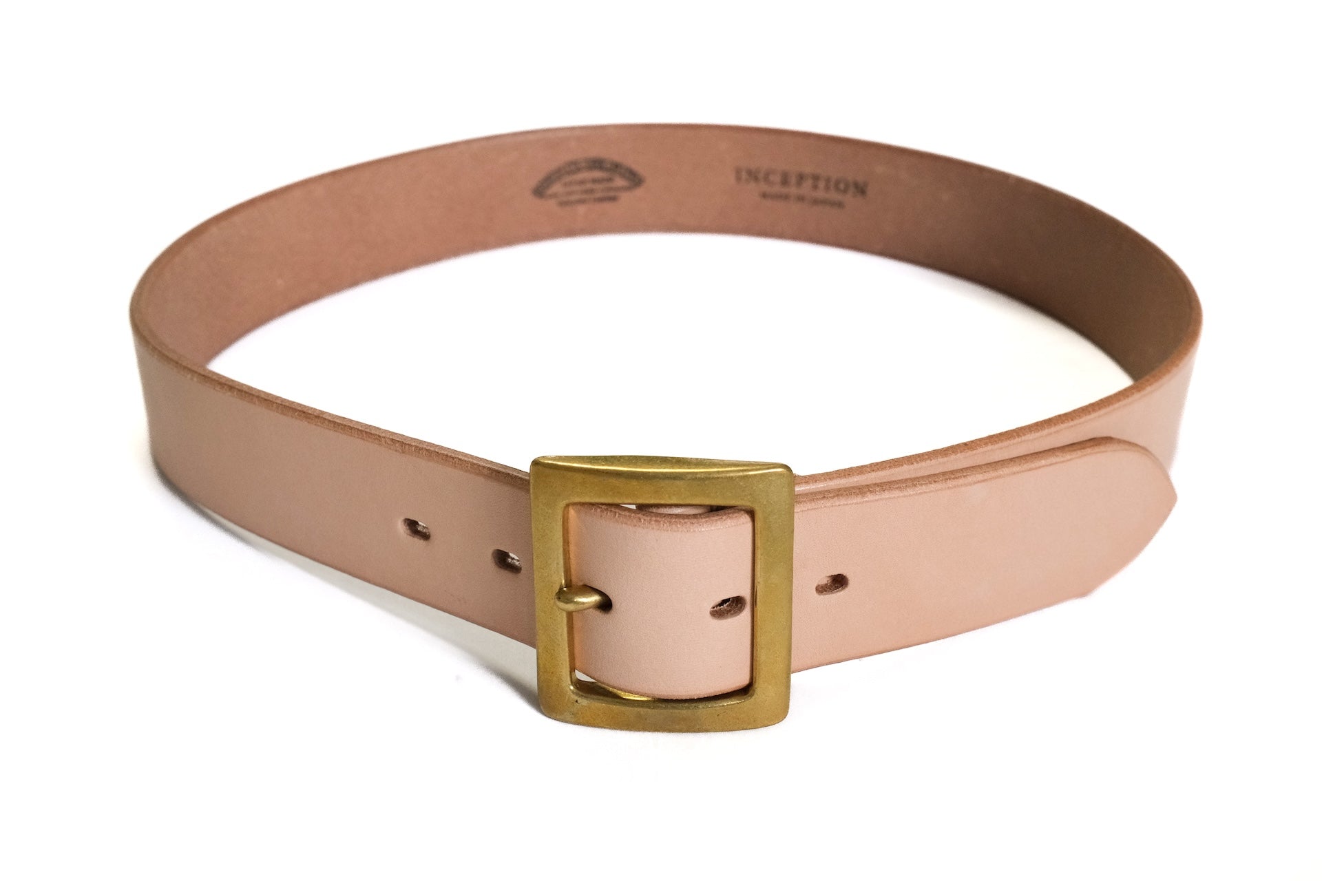 Accell Co. X Ginkawaten X CORLECTION 'Garrison' Full Grain Cowhide Belt (Natural Tan)