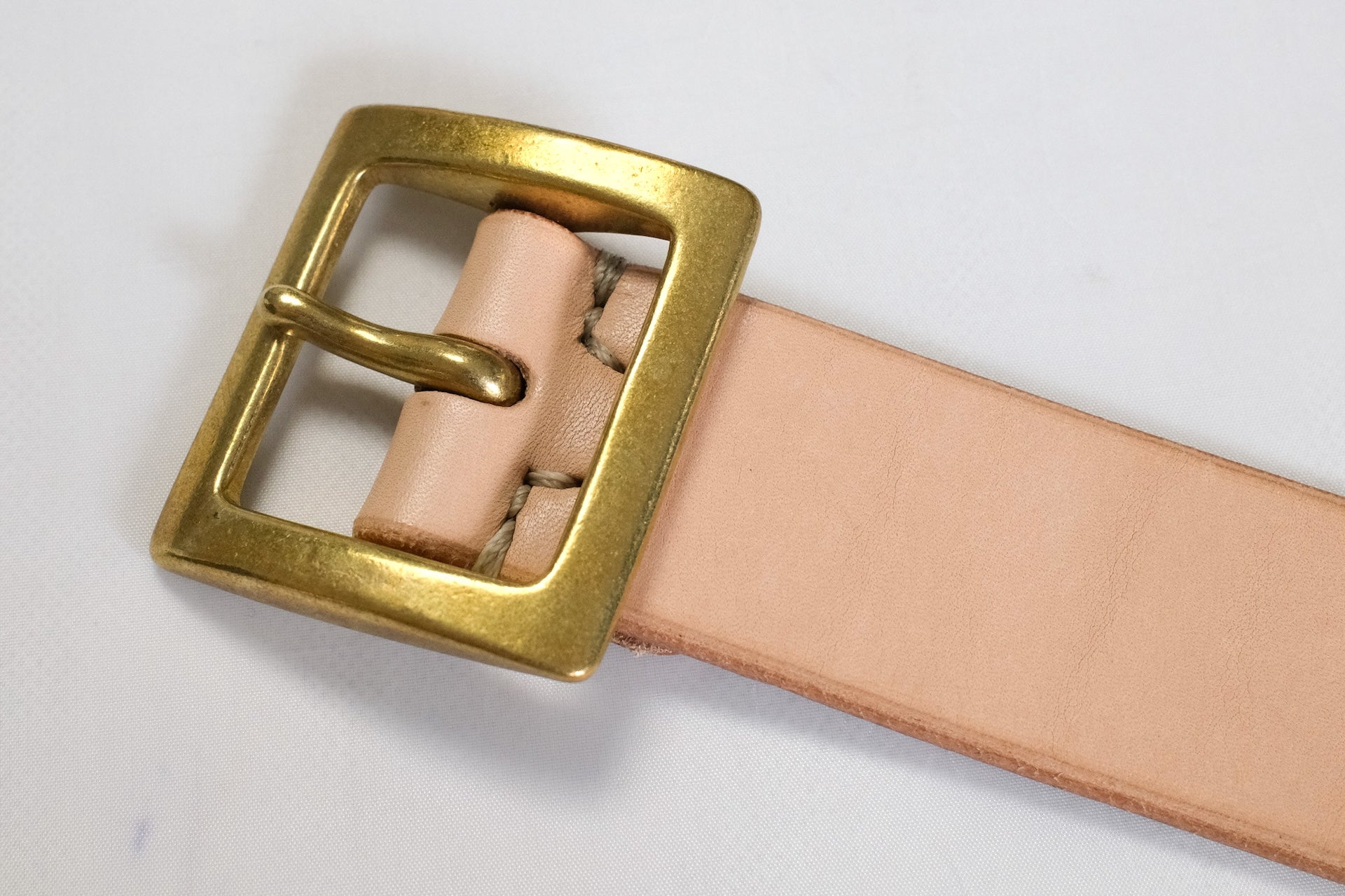 Accell Co. X Ginkawaten X CORLECTION 'Garrison' Full Grain Cowhide Belt (Natural Tan)