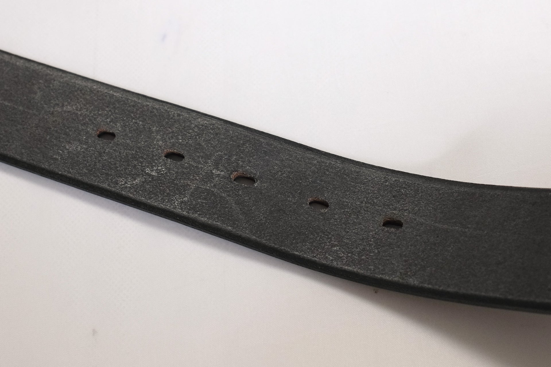 Accell Co. X Ginkawaten X CORLECTION 'Garrison' Full Grain Cowhide Belt (Black Tea-core)