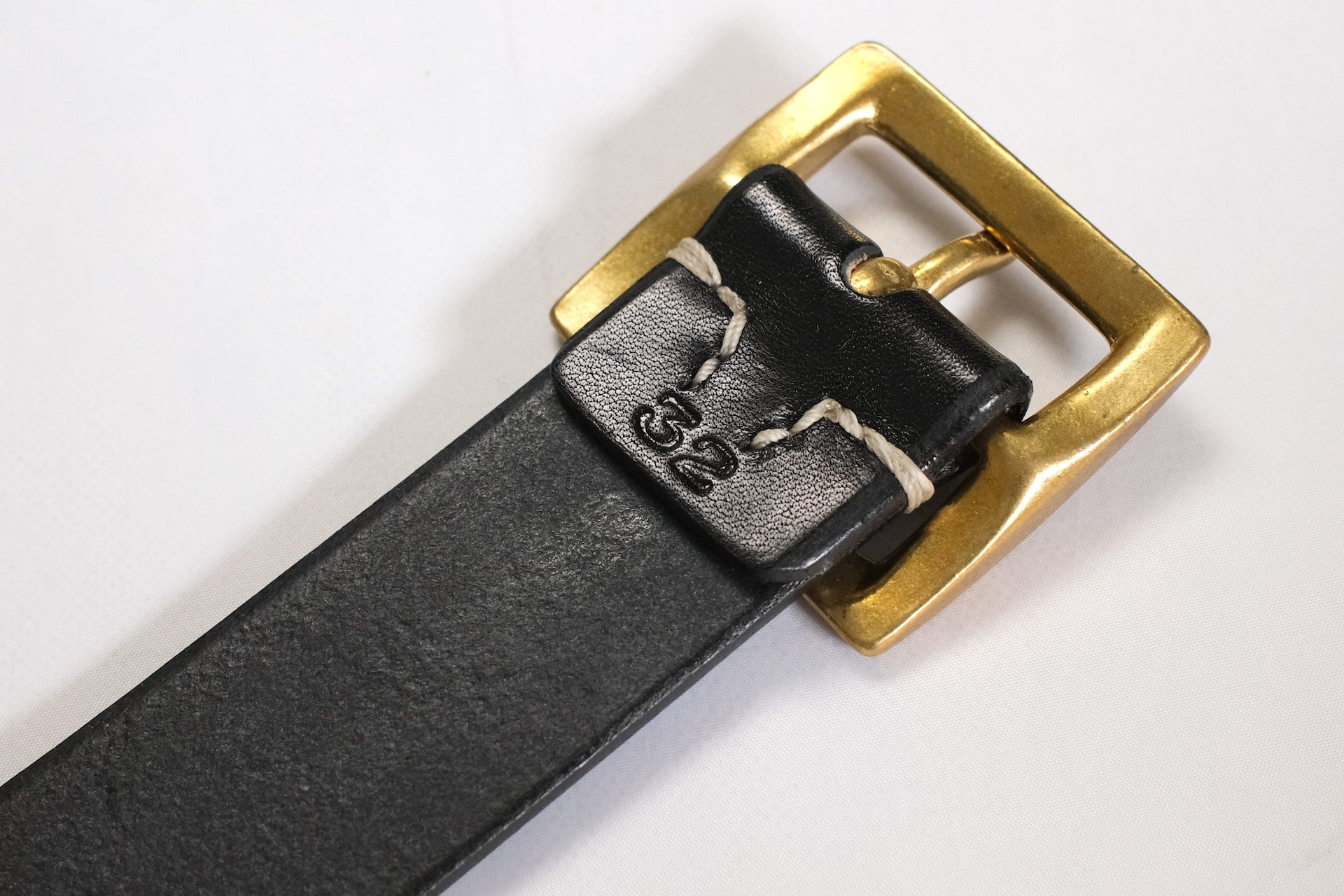 Accell Co. X Ginkawaten X CORLECTION 'Garrison' Full Grain Cowhide Belt (Black Tea-core)