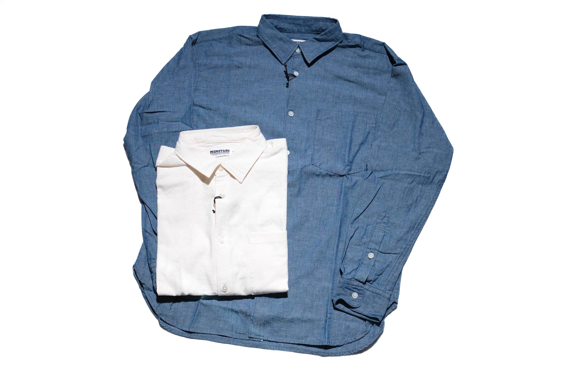 MOMOTARO JEANS 5oz Selvage Chambray Oxford Shirt (Natural)