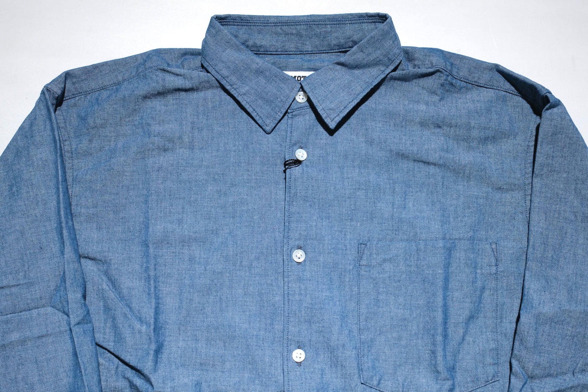 MOMOTARO JEANS 5oz Selvage Chambray Oxford Shirt (Indigo)