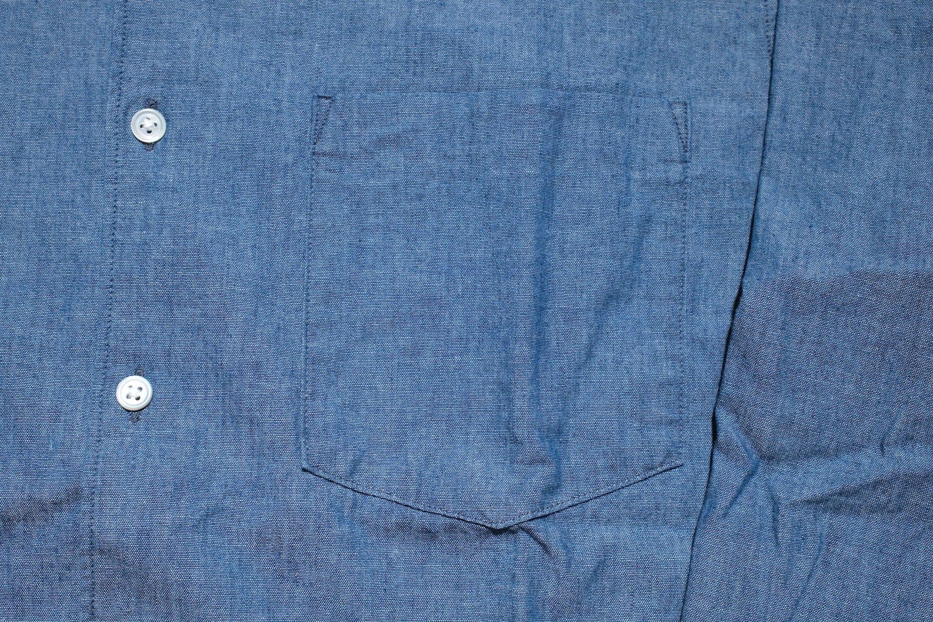 MOMOTARO JEANS 5oz Selvage Chambray Oxford Shirt (Indigo)