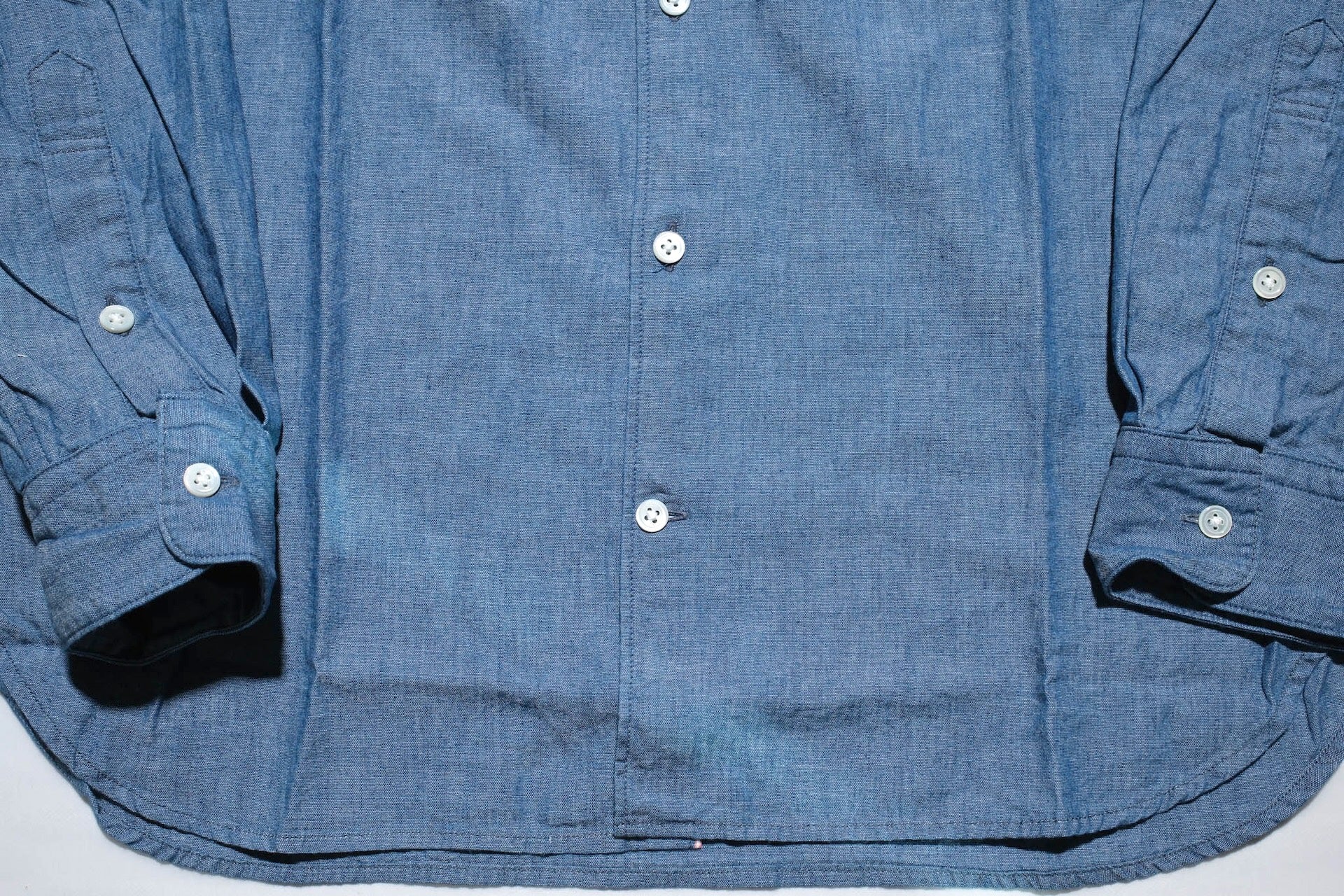 MOMOTARO JEANS 5oz Selvage Chambray Oxford Shirt (Indigo)