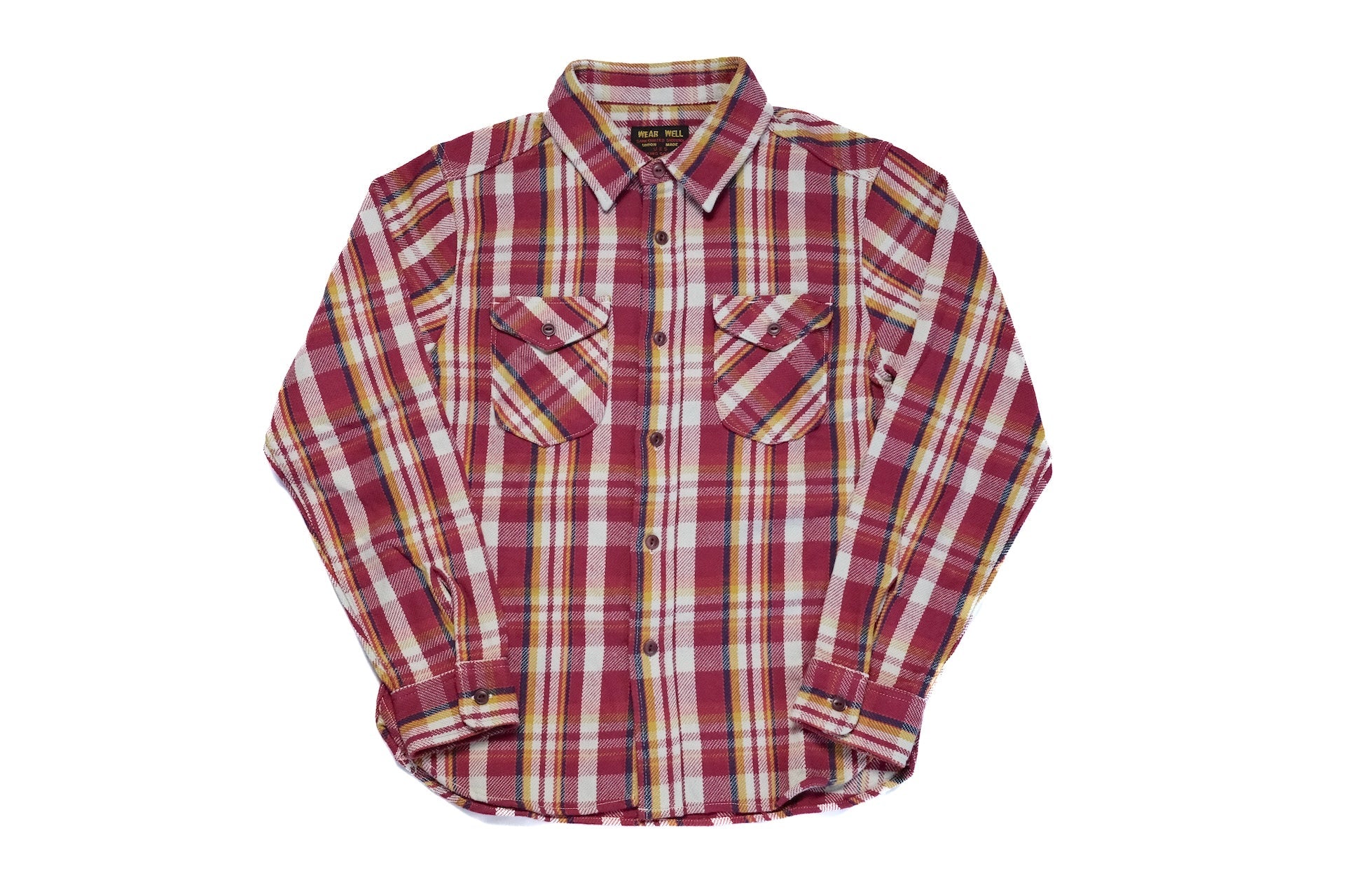 UES 14oz Heavyweight Selvage Flannel Workshirt (Autumn Red)