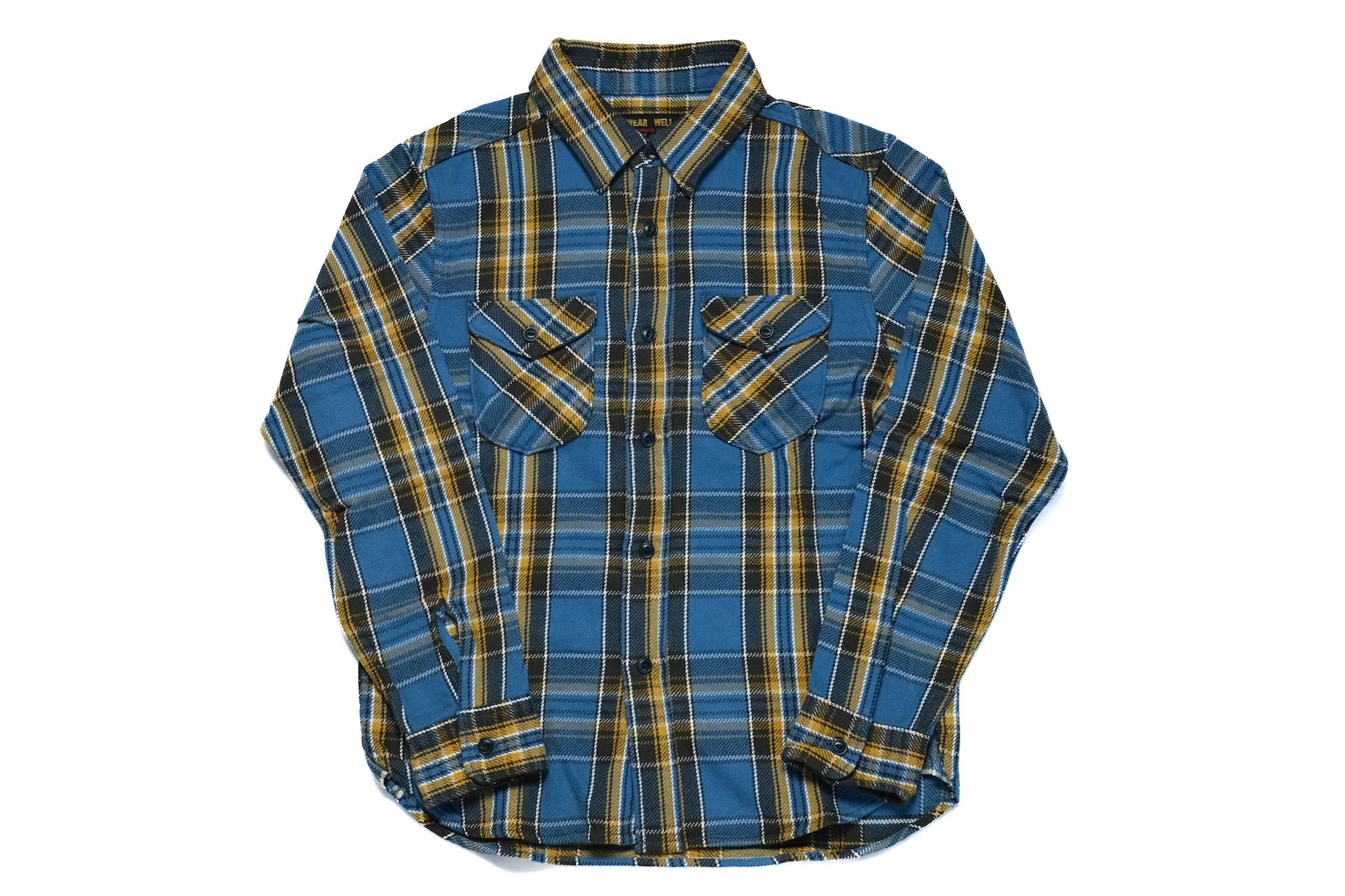 UES 14oz Heavyweight Selvage Flannel Workshirt (Stormy Sky)