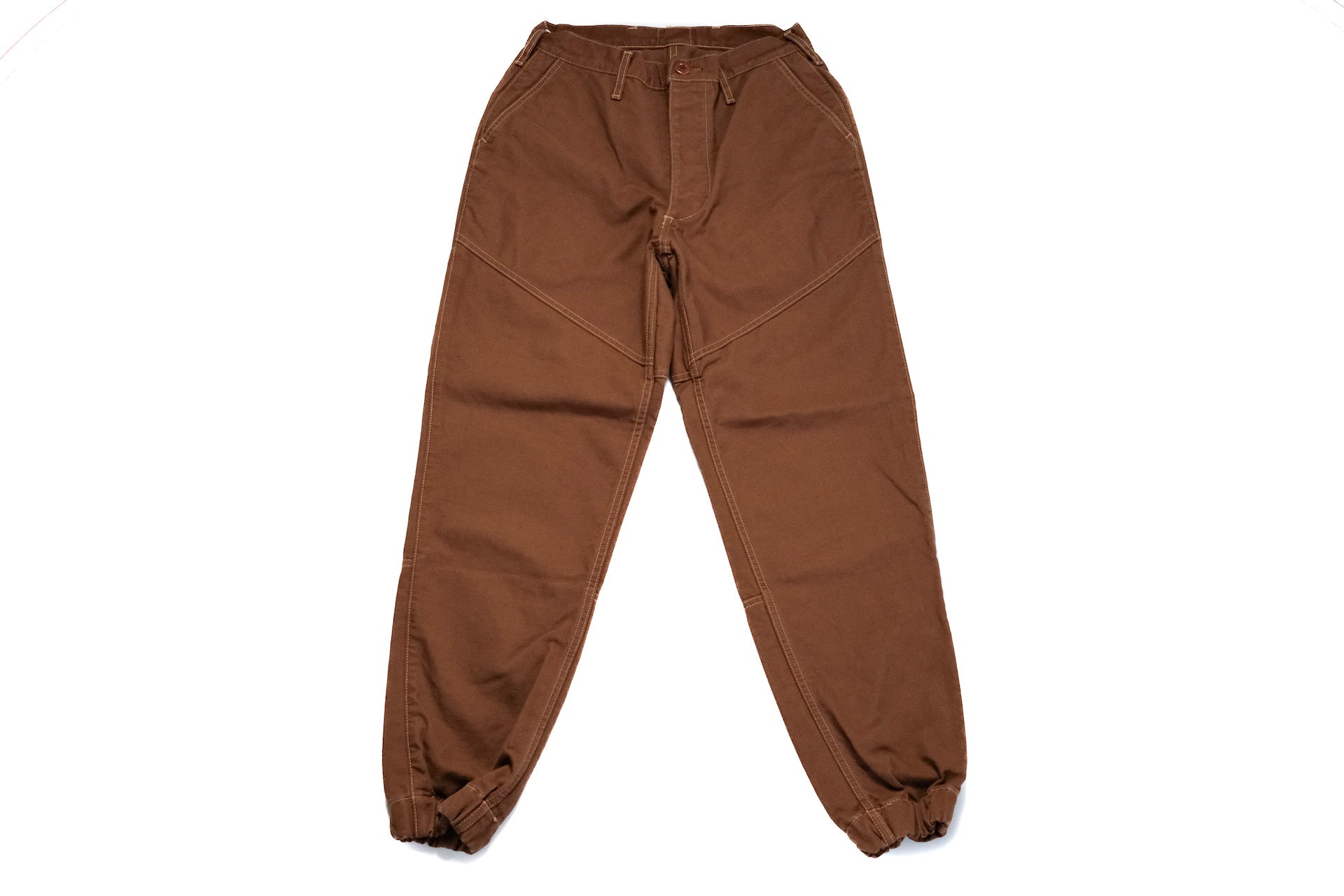 Freewheelers "Faller" Duck Canvas Trousers (Brown)