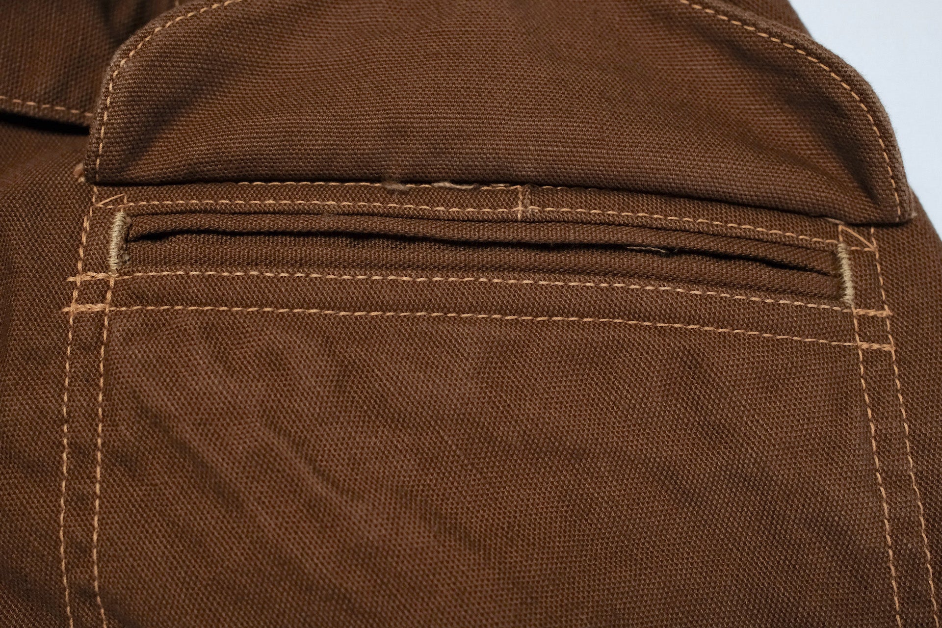Freewheelers "Faller" Duck Canvas Trousers (Brown)