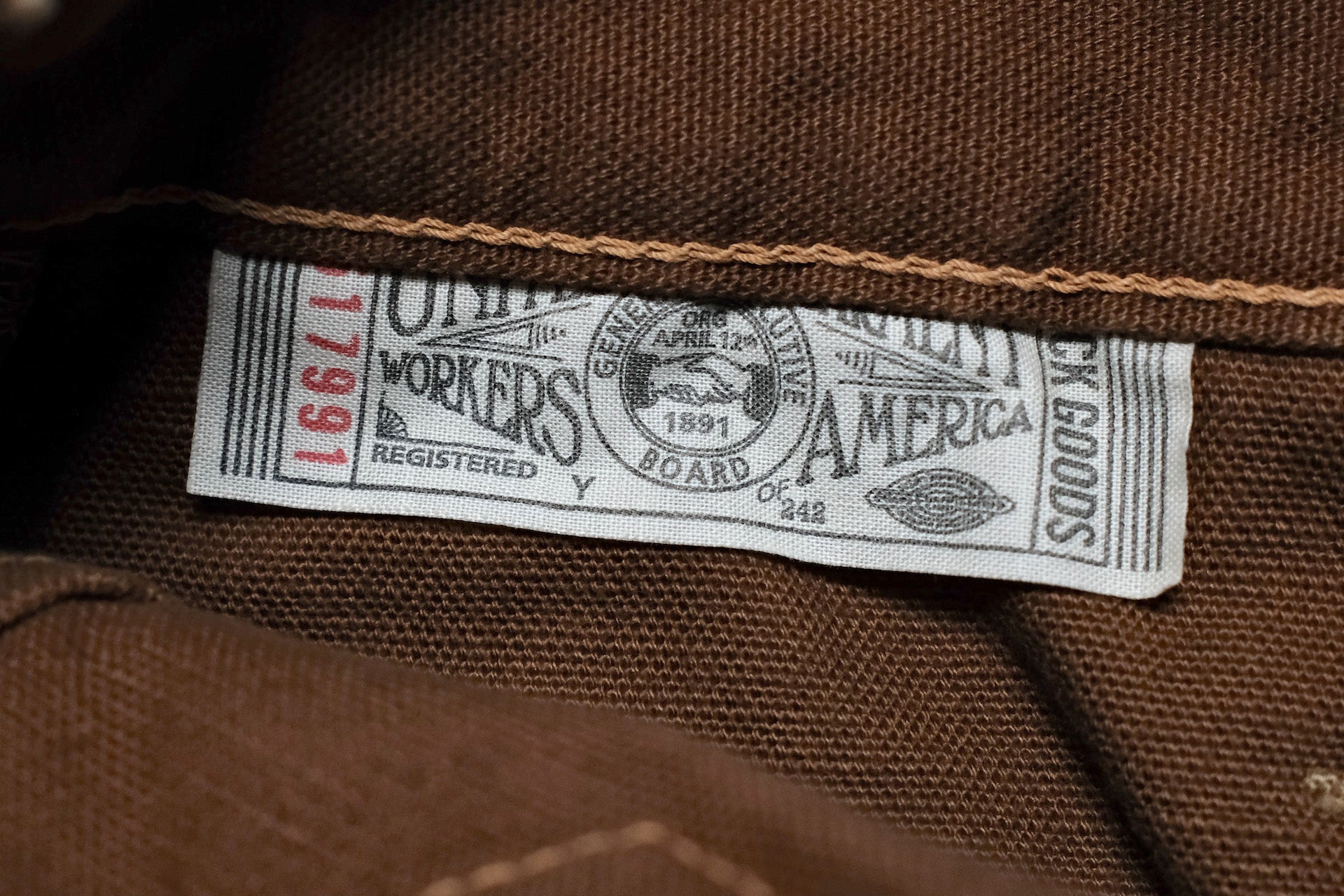 Freewheelers "Faller" Duck Canvas Trousers (Brown)