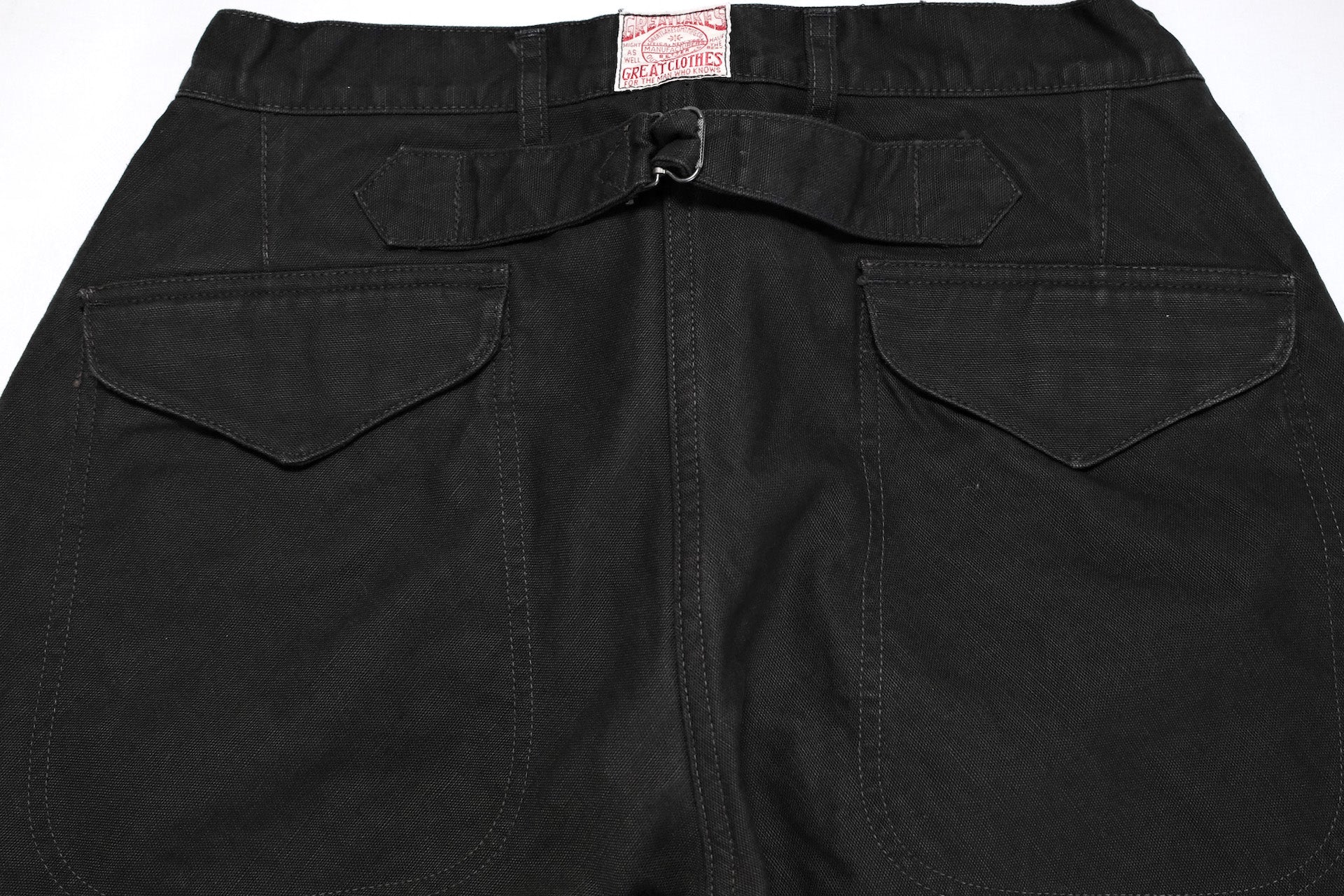Freewheelers "Faller" Duck Canvas Trousers (Black)