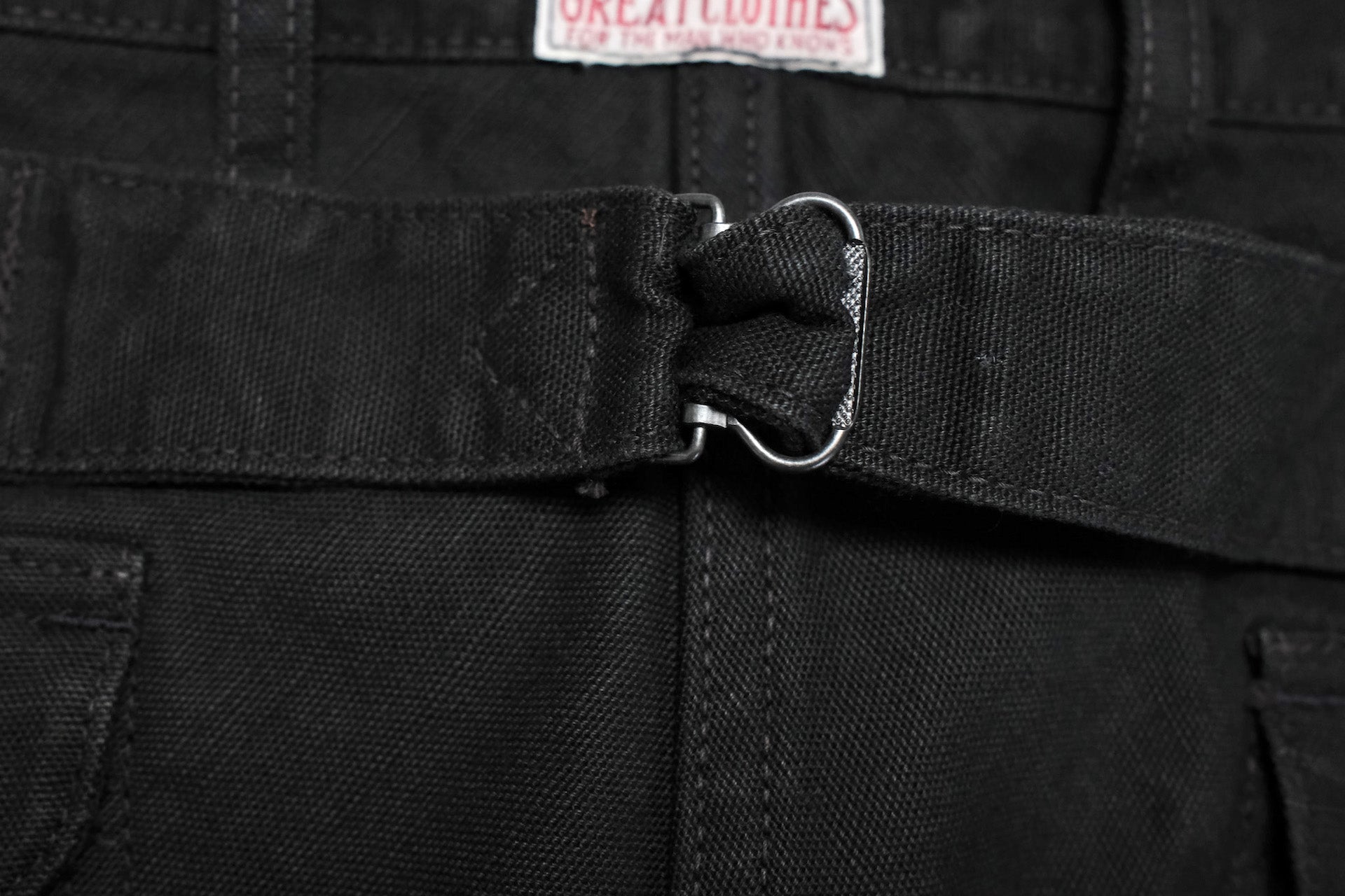 Freewheelers "Faller" Duck Canvas Trousers (Black)