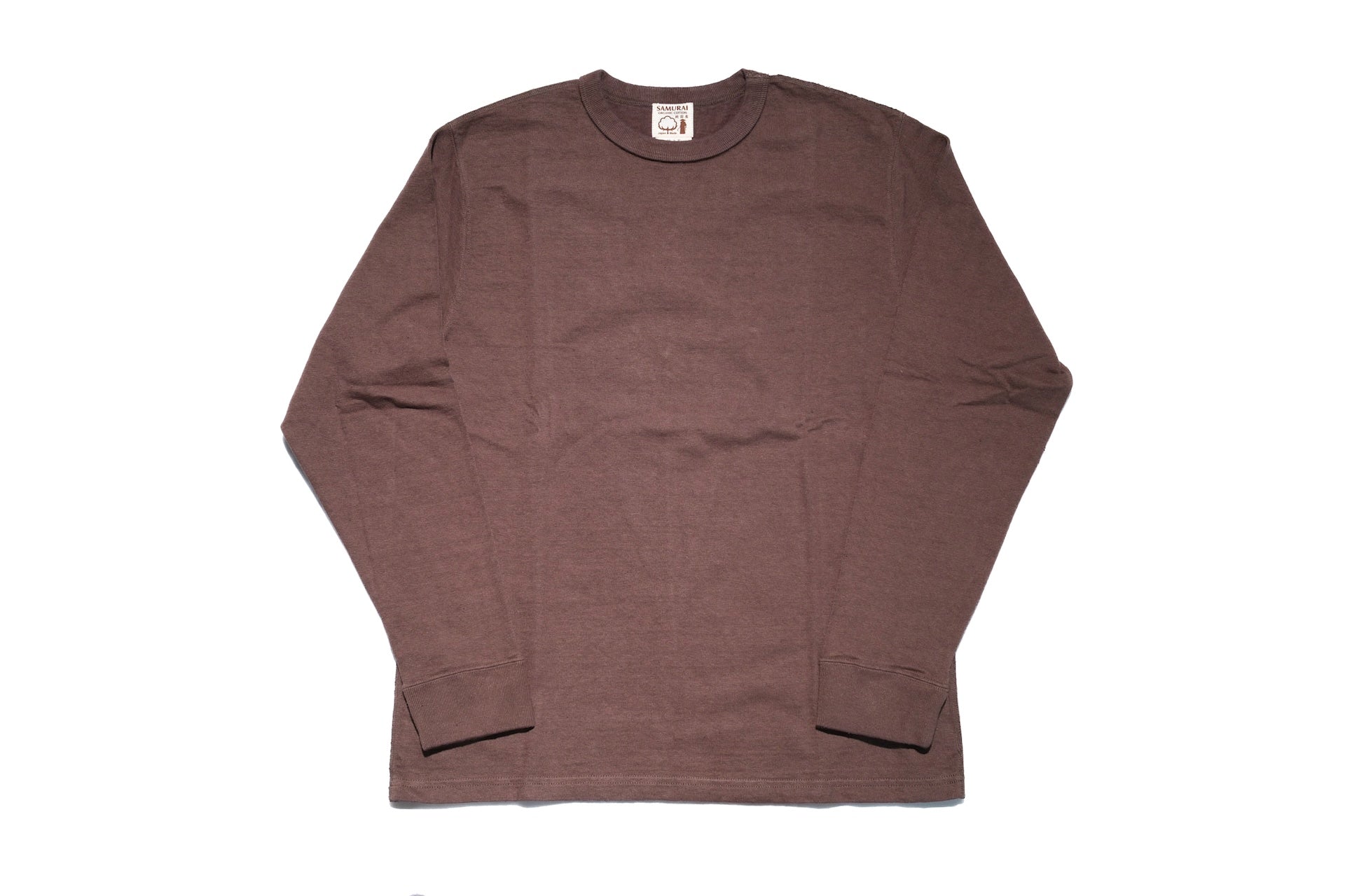Samurai 12oz "Nippon Cotton" L/S Plain Tee (Dark Kuri)