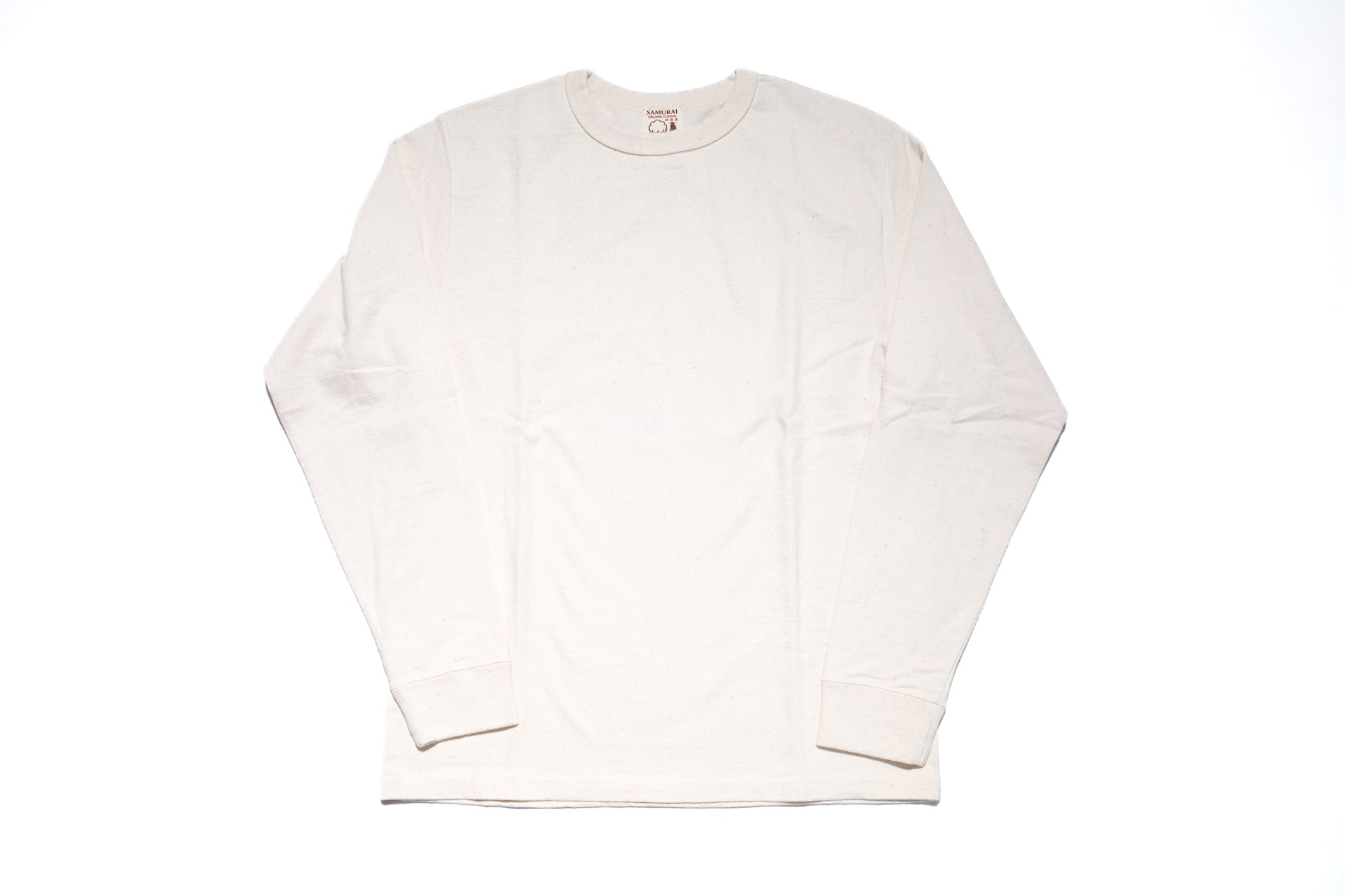 Samurai 12oz "Nippon Cotton" L/S Plain Tee (Natural)