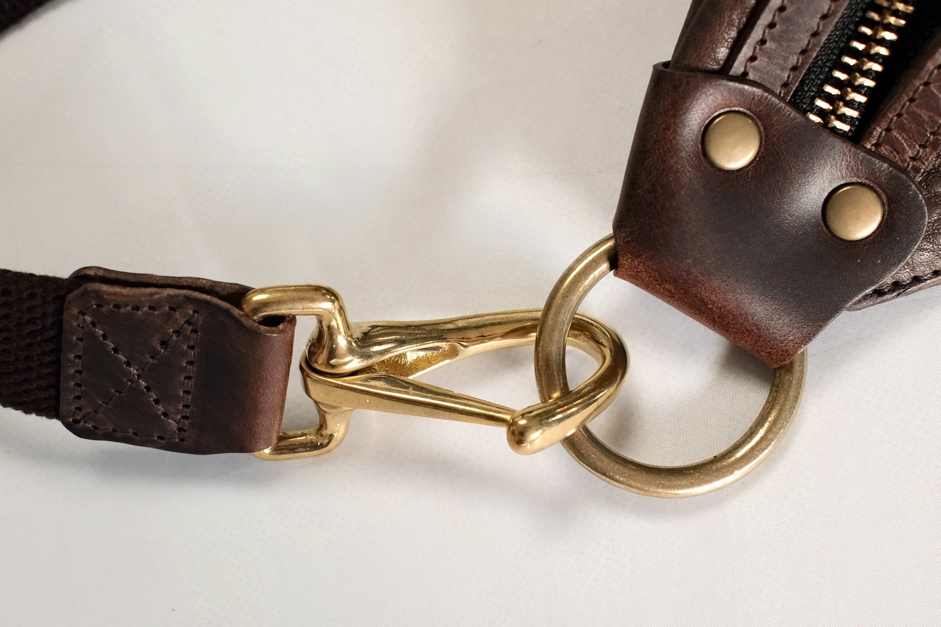 Cramp by Ginkawaten Dual Leather Pocket Bag (Chocolate X Chocolate)