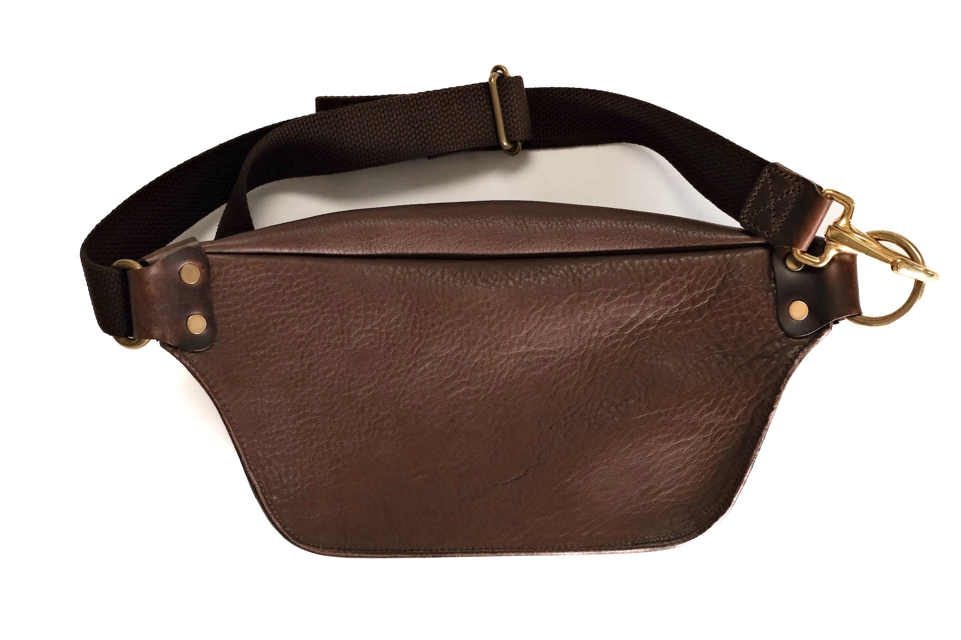Cramp by Ginkawaten Dual Leather Pocket Bag (Chocolate X Chocolate)