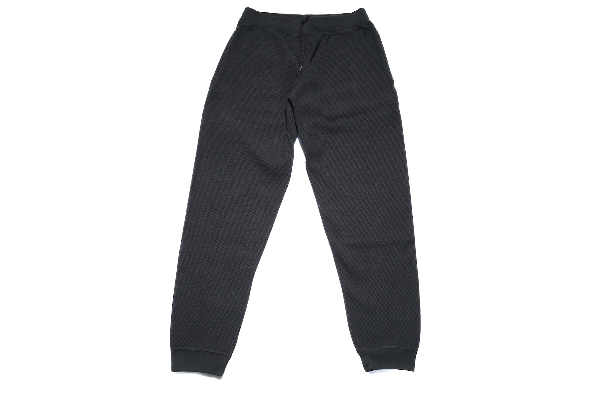 Stevenson Overall Co. Heavyweight Waffle Thermal Sweatpants (Black)