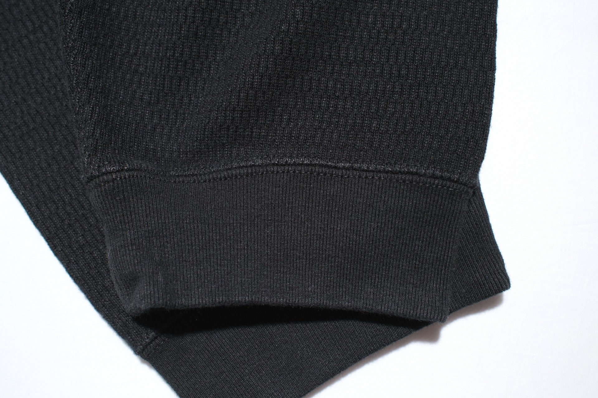 Stevenson Overall Co. Heavyweight Waffle Thermal Sweatpants (Black)