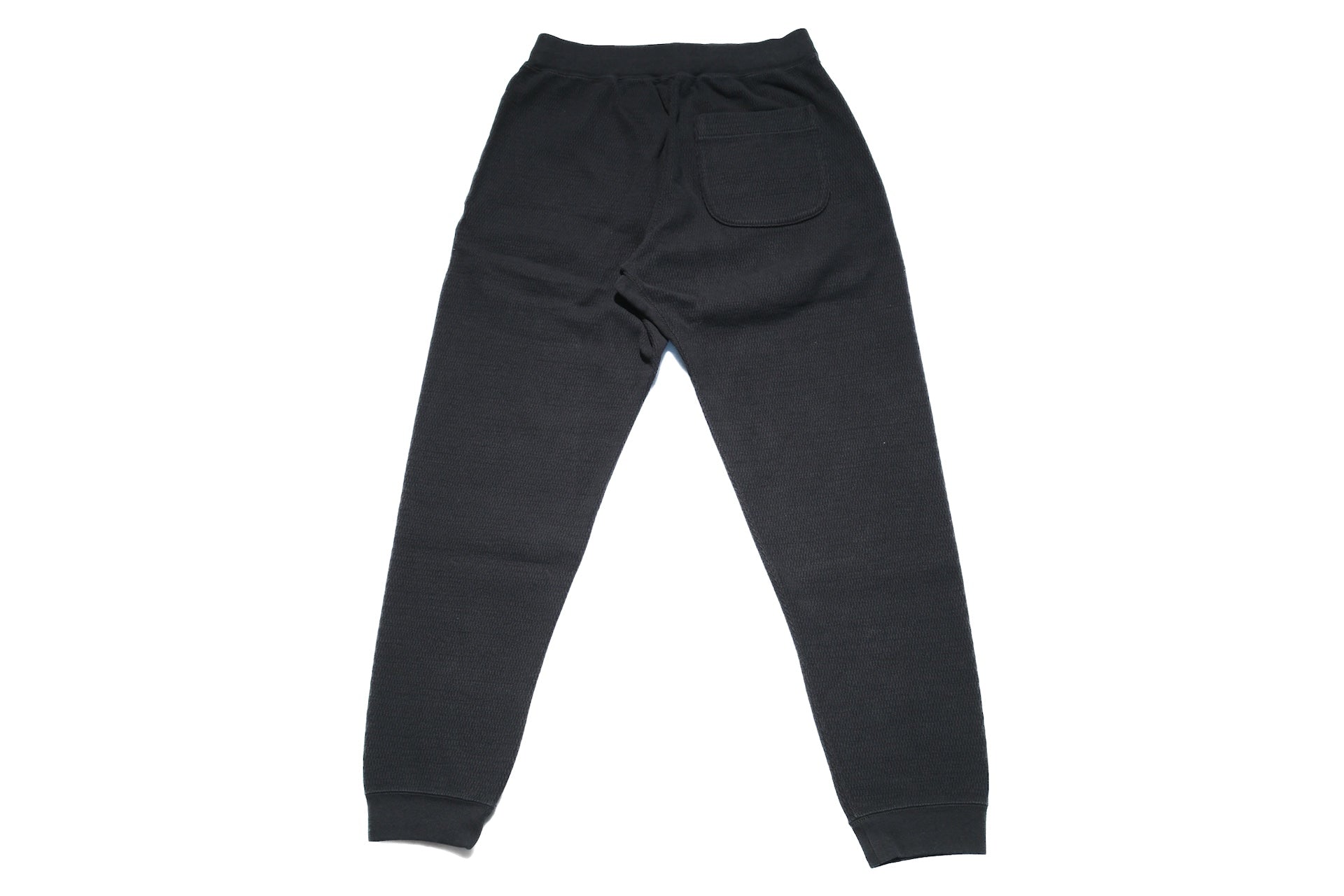 Stevenson Overall Co. Heavyweight Waffle Thermal Sweatpants (Black)