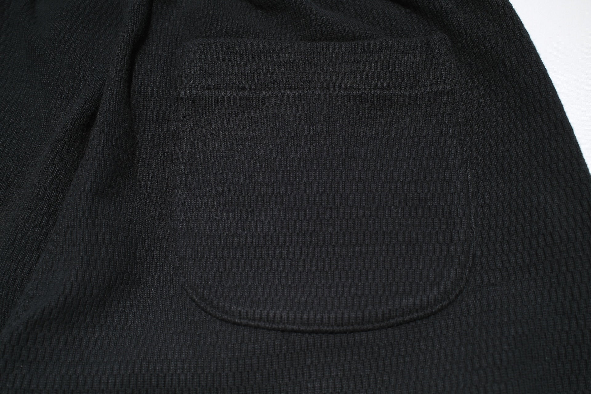 Stevenson Overall Co. Heavyweight Waffle Thermal Sweatpants (Black)