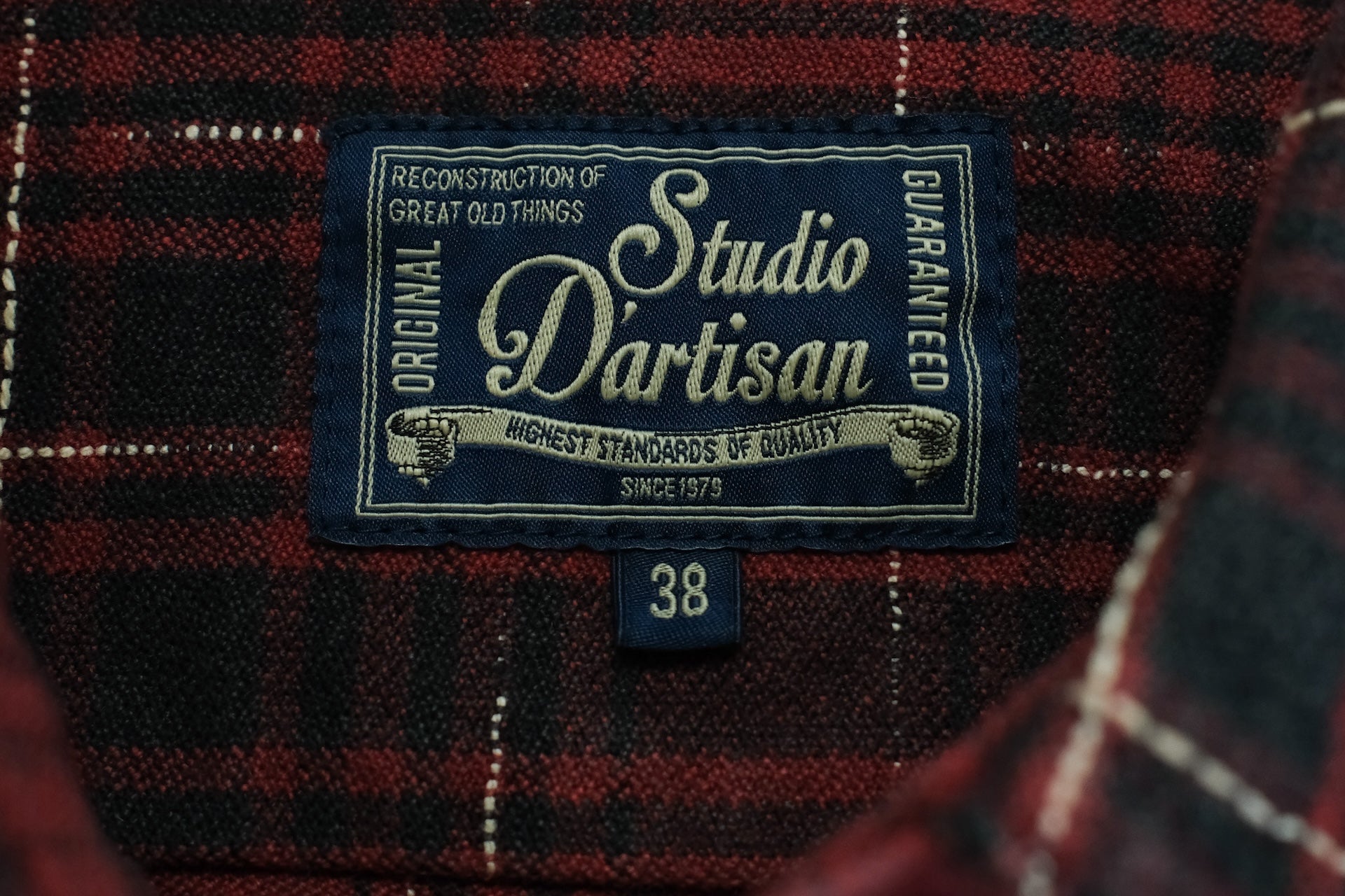Studio D'Artisan 12oz "Midare Kasuri" Flannel Work Shirt