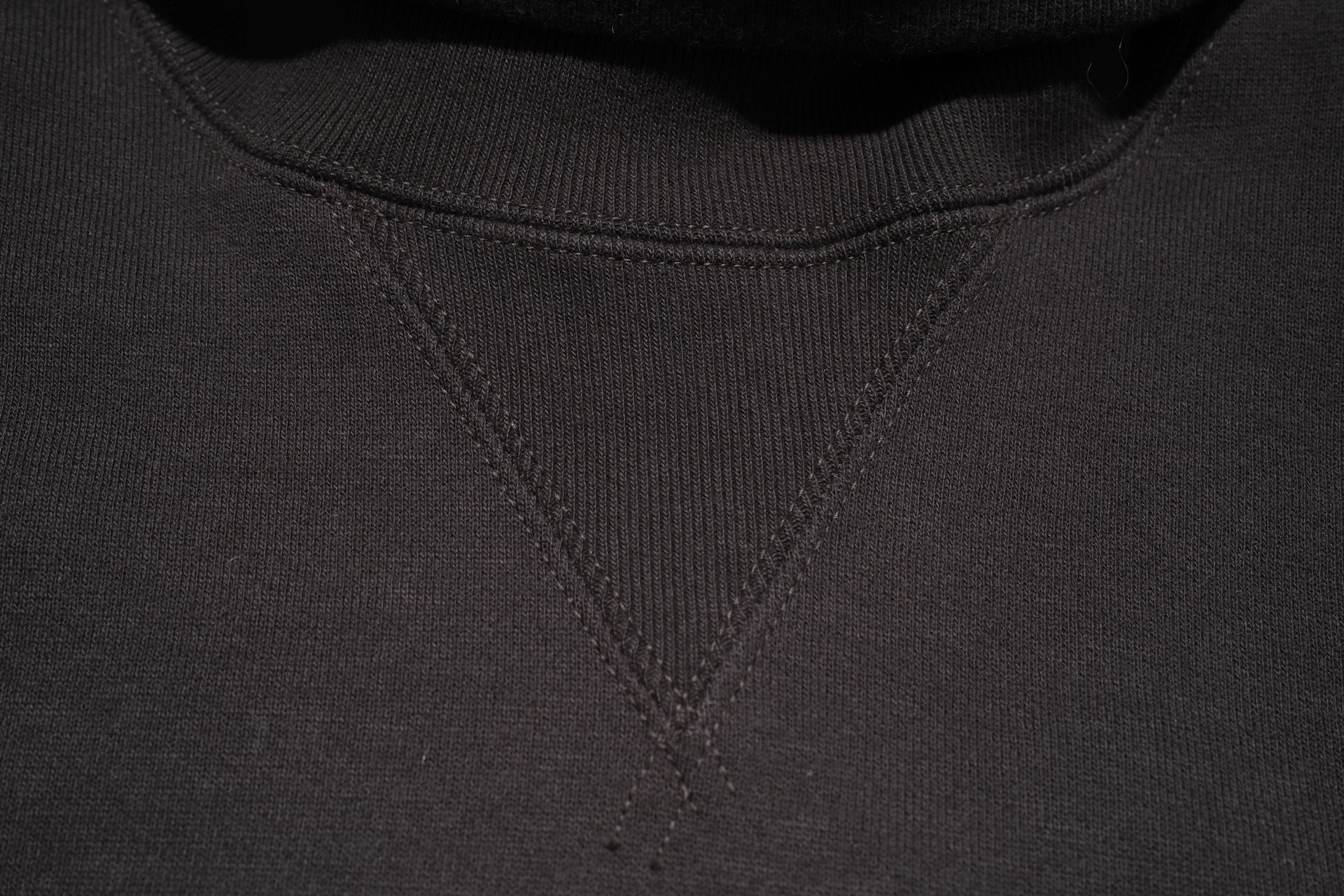 Freewheelers 12oz "Turtle Neck" Loopwheeled Sweatshirt (Jet Black)