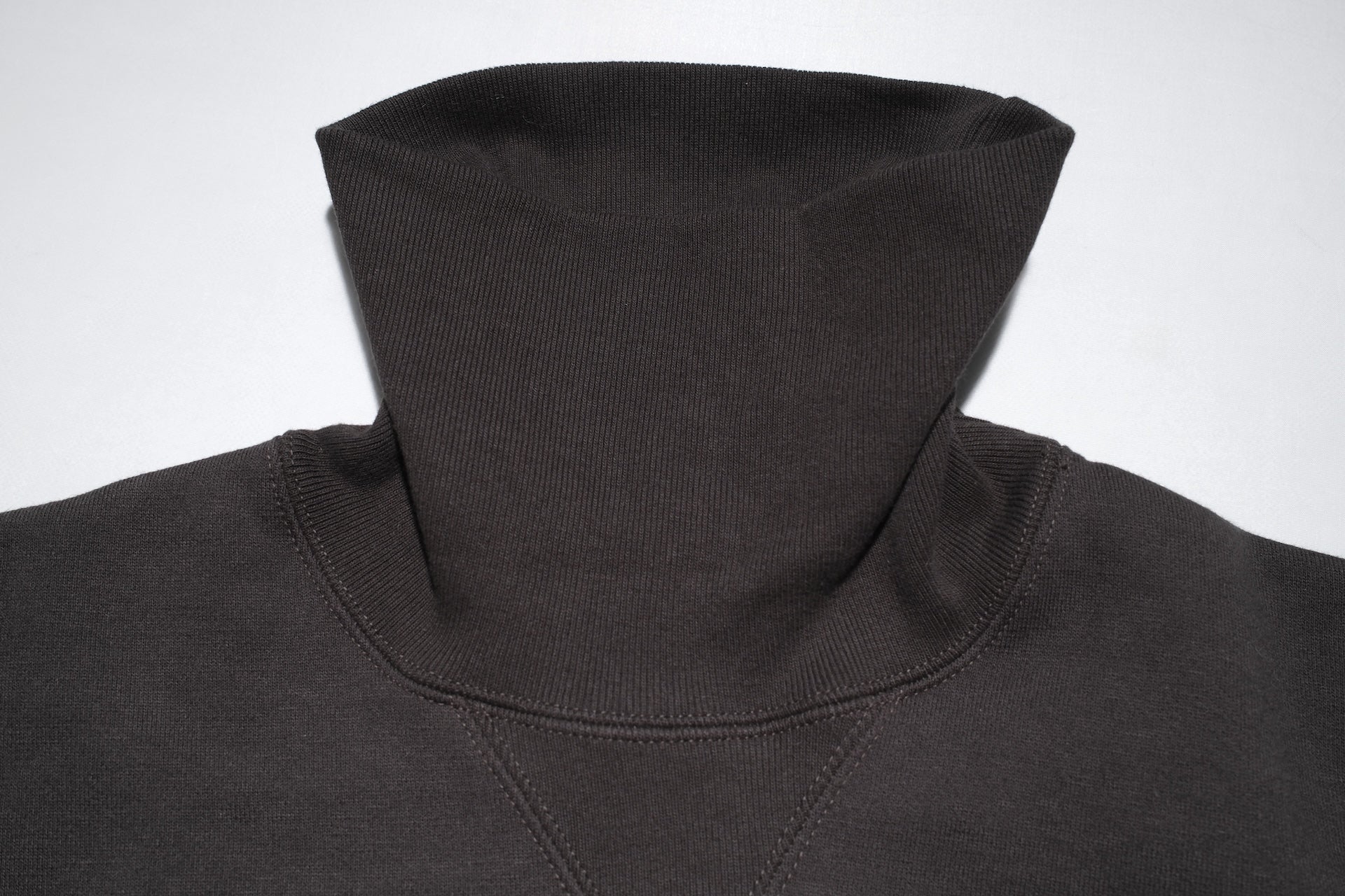Freewheelers 12oz "Turtle Neck" Loopwheeled Sweatshirt (Jet Black)