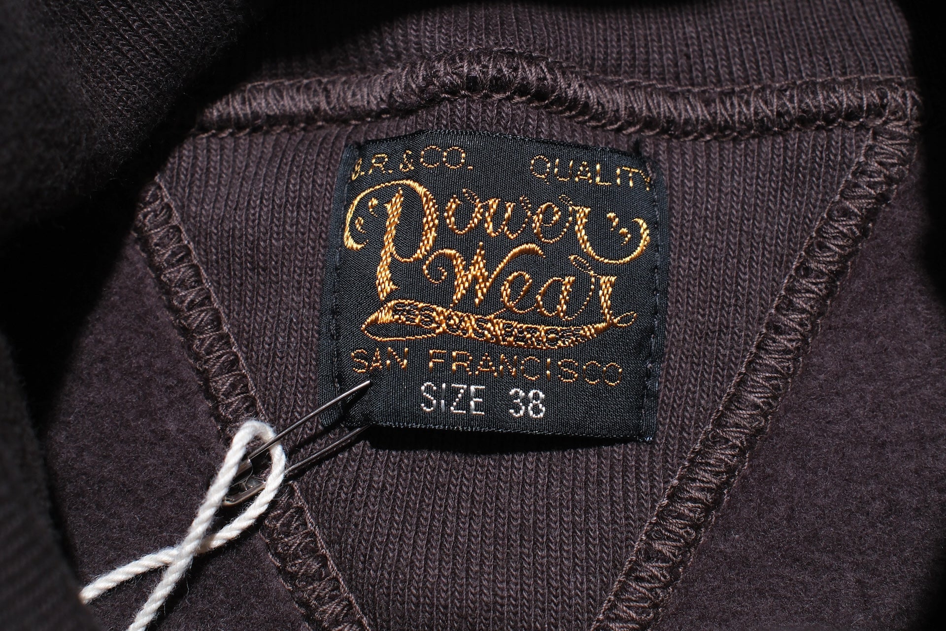 Freewheelers 12oz "Turtle Neck" Loopwheeled Sweatshirt (Jet Black)