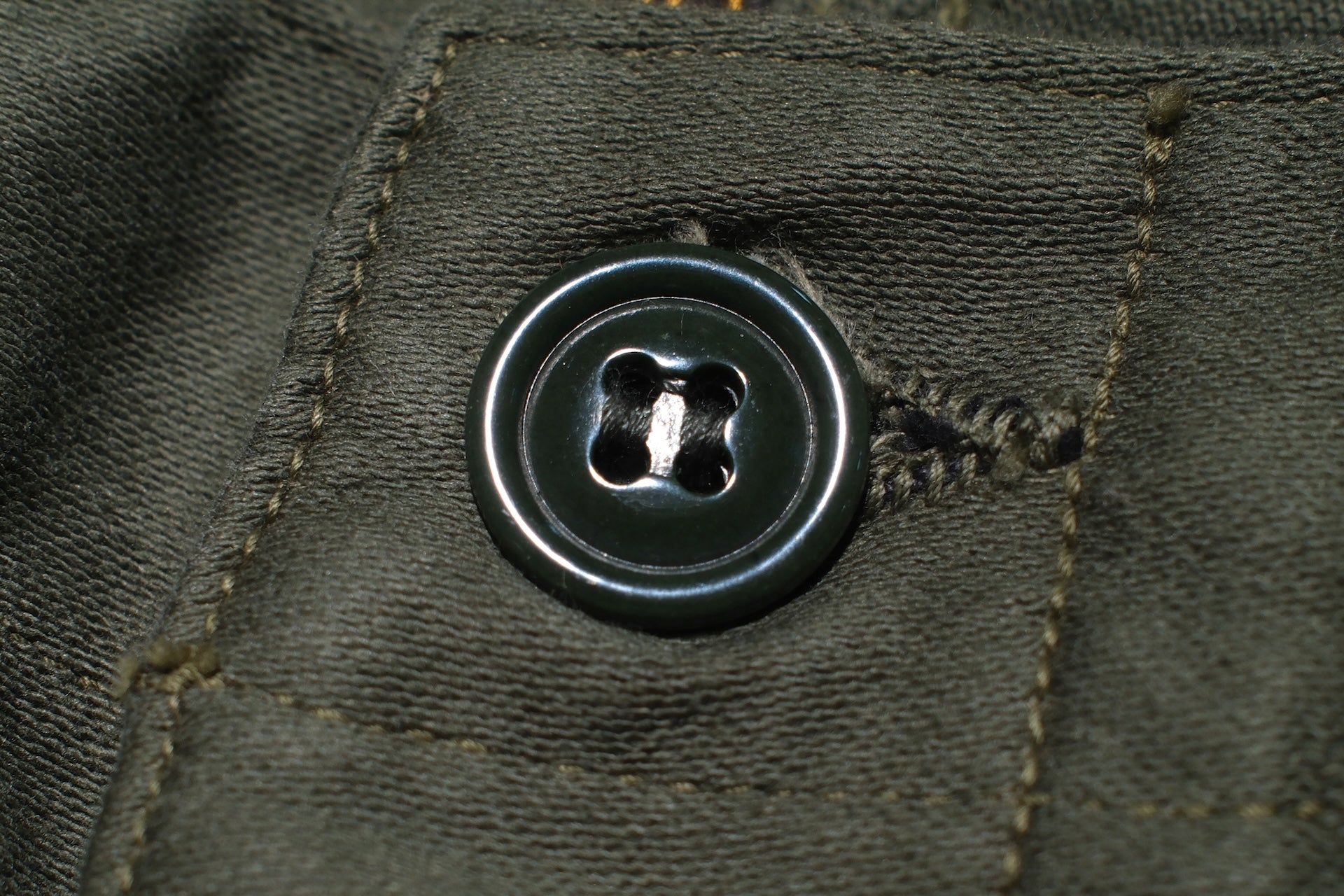 Freewheelers Heavyweight Moleskin "Ground Crew" Trousers (Olive Green)