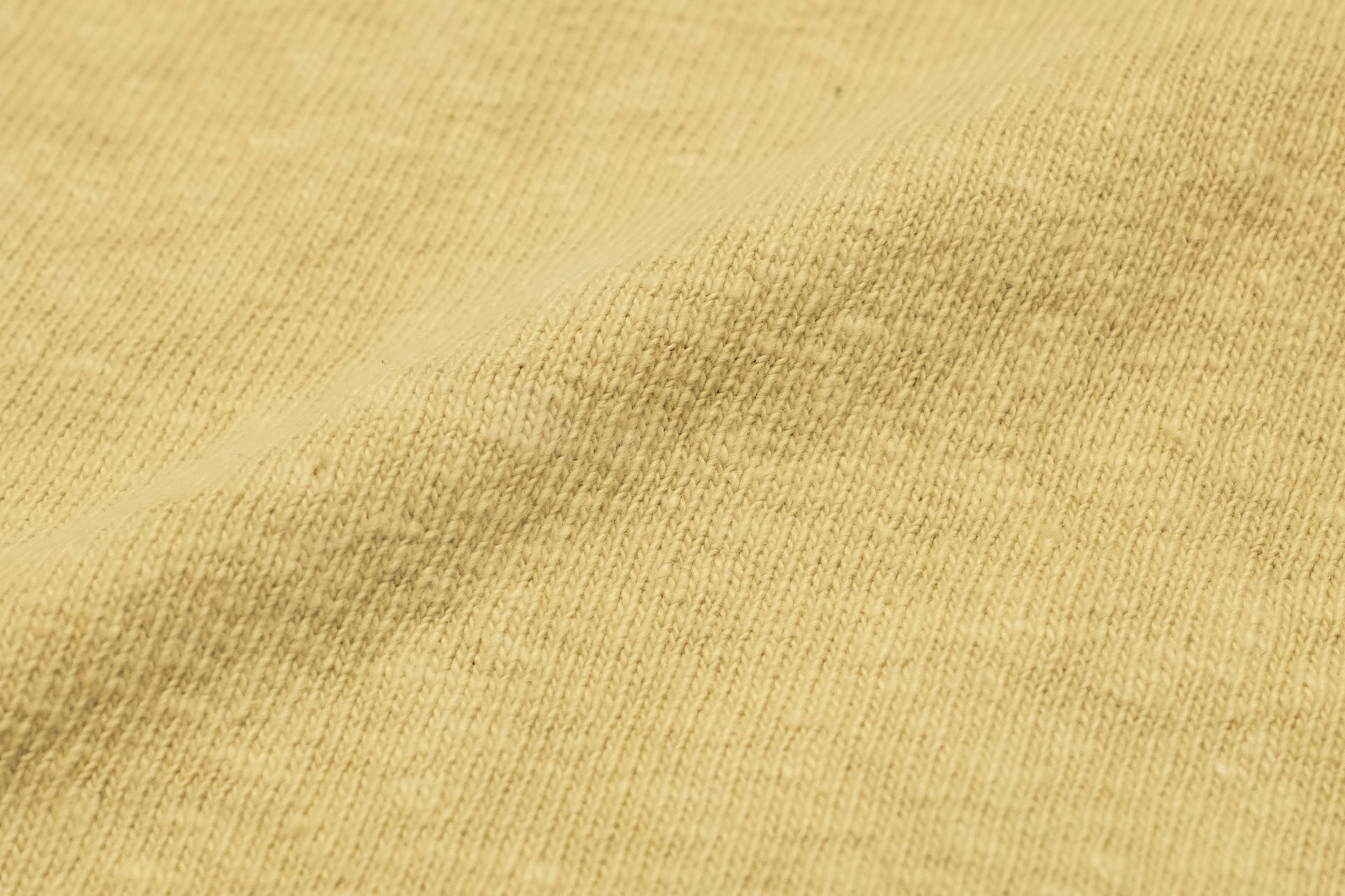 UES 9.5oz "NO.8 Slub Nep" Heavyweight Plain Tee (Mustard Yellow)