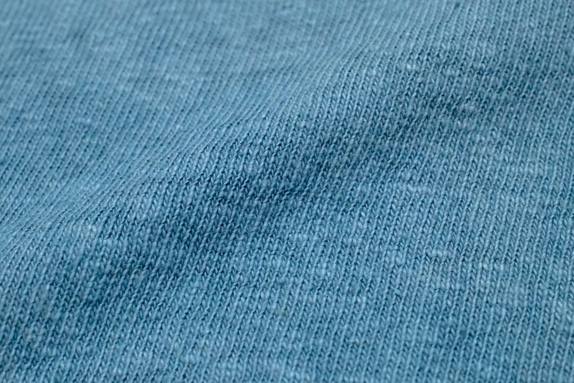 UES 9.5oz "NO.8 Slub Nep" Heavyweight Plain Tee (Turquoise Blue)