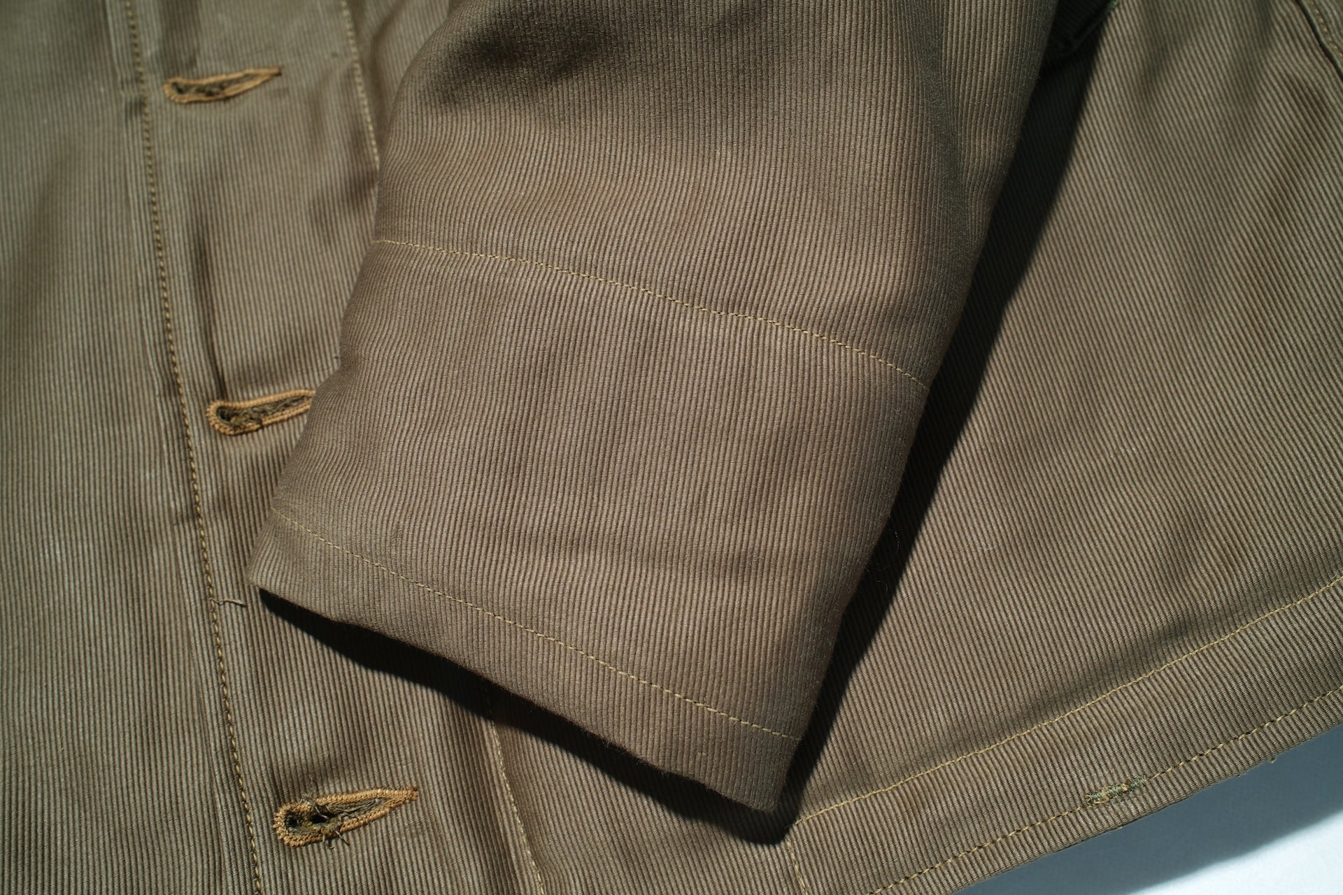 Freewheelers N-1 1940s Naval Deck Jacket (Khaki Green)