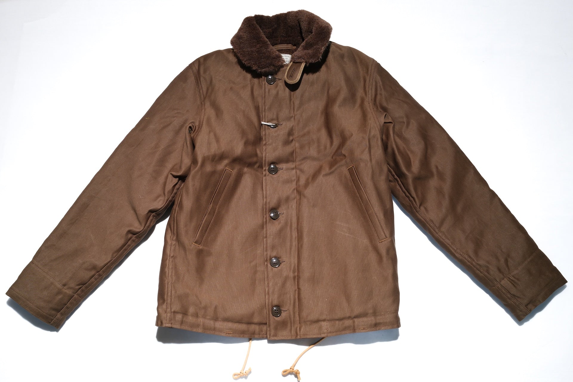 Freewheelers N-1 1940s Naval Deck Jacket (Red Khaki)