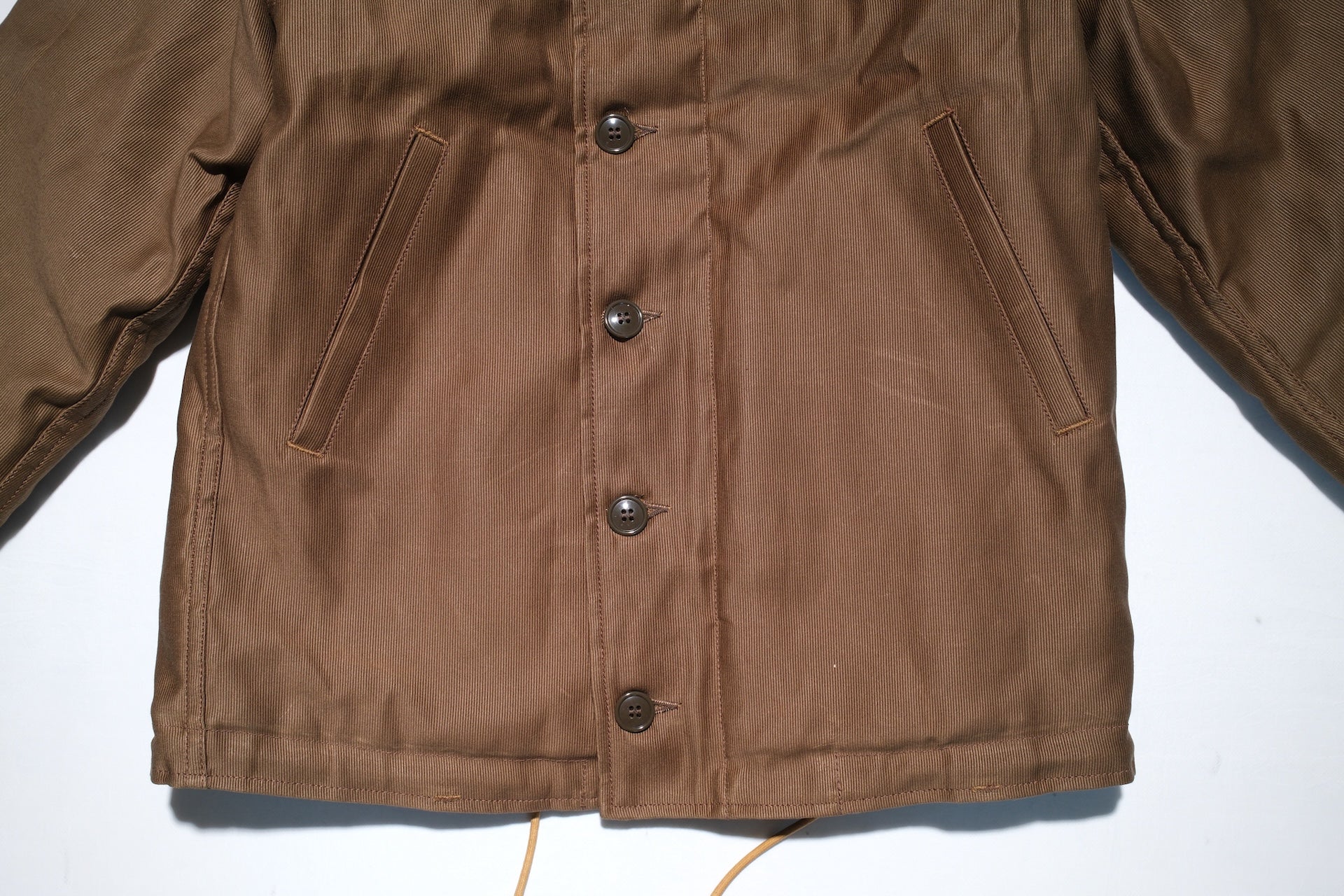 Freewheelers N-1 1940s Naval Deck Jacket (Red Khaki)
